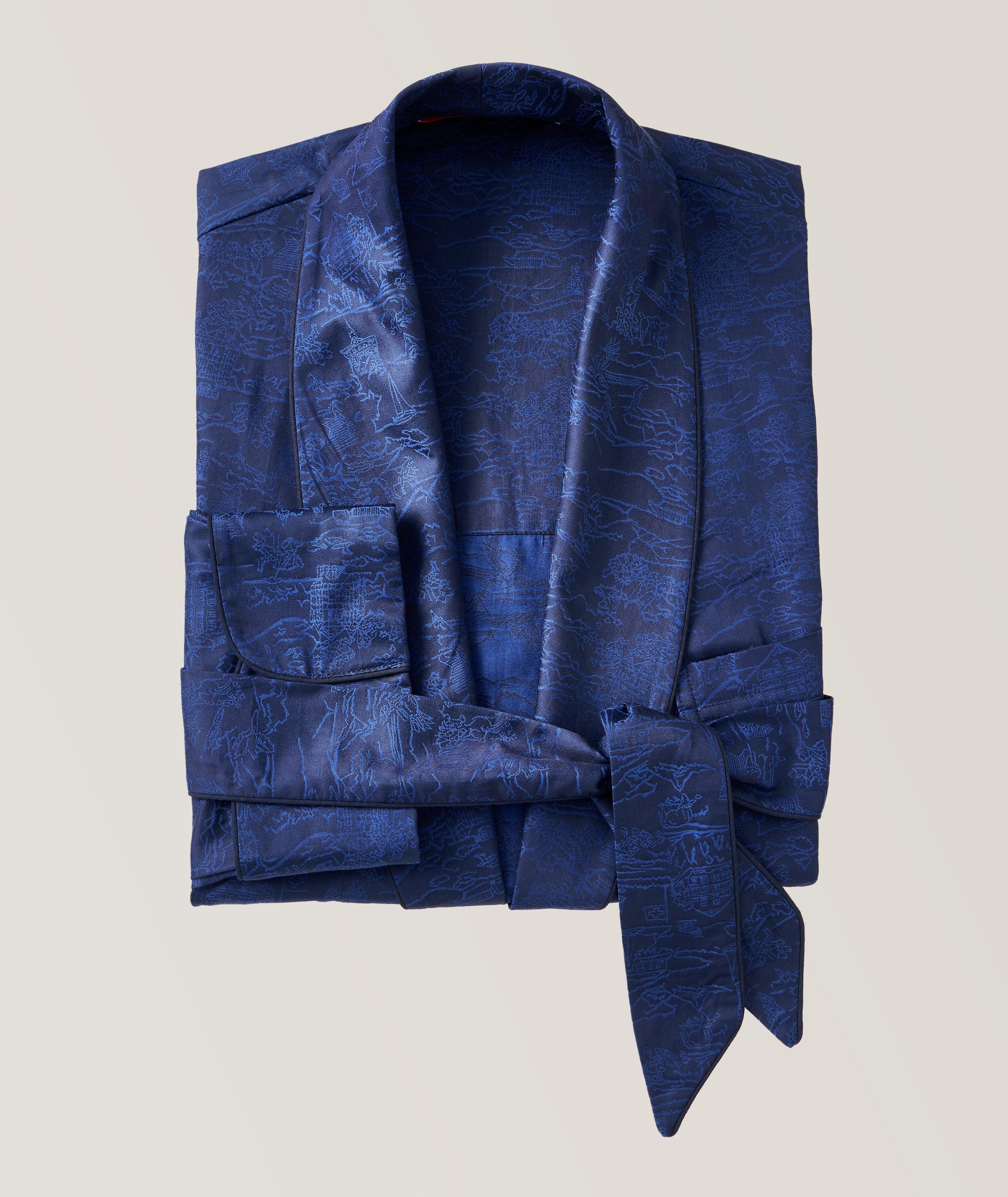 Paris 25 Cotton Jacquard Dressing Gown image 0