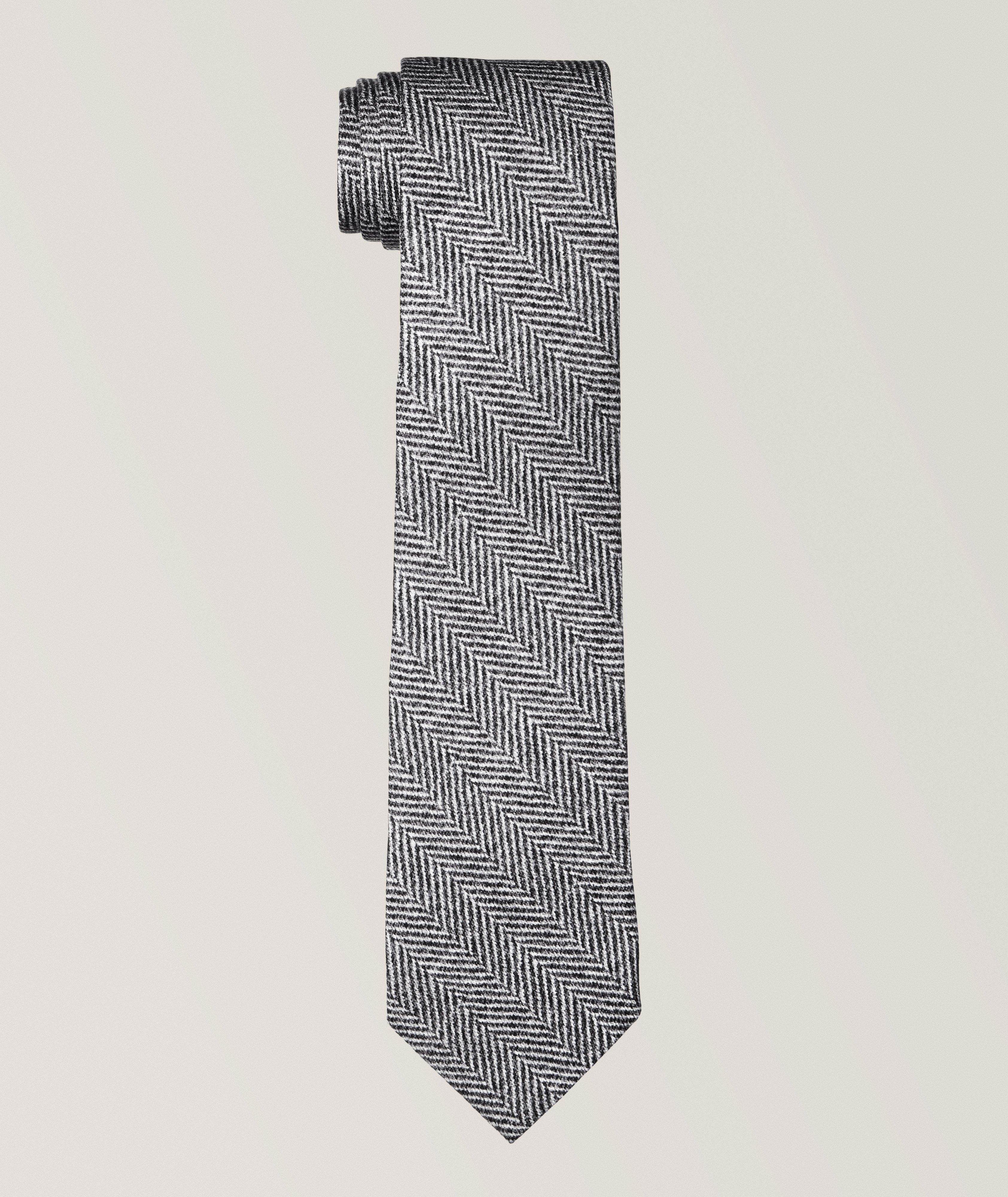 Herringbone Silk Tie image 0