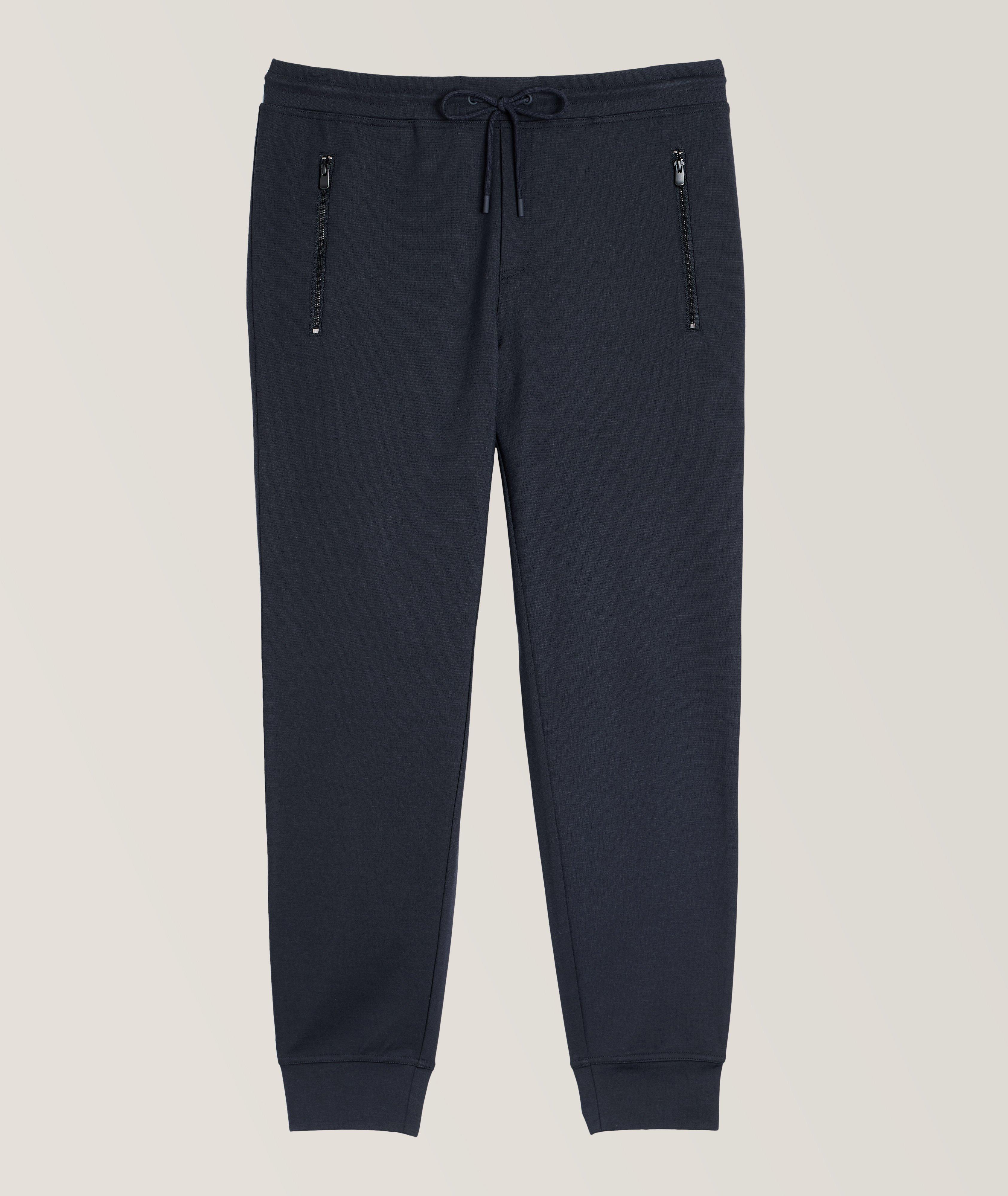 Patrick Assaraf Drawstring Stretch Joggers