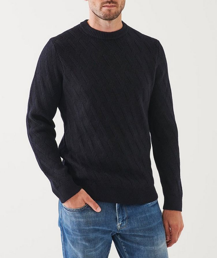 Cable Knit Merino Wool Sweater image 1