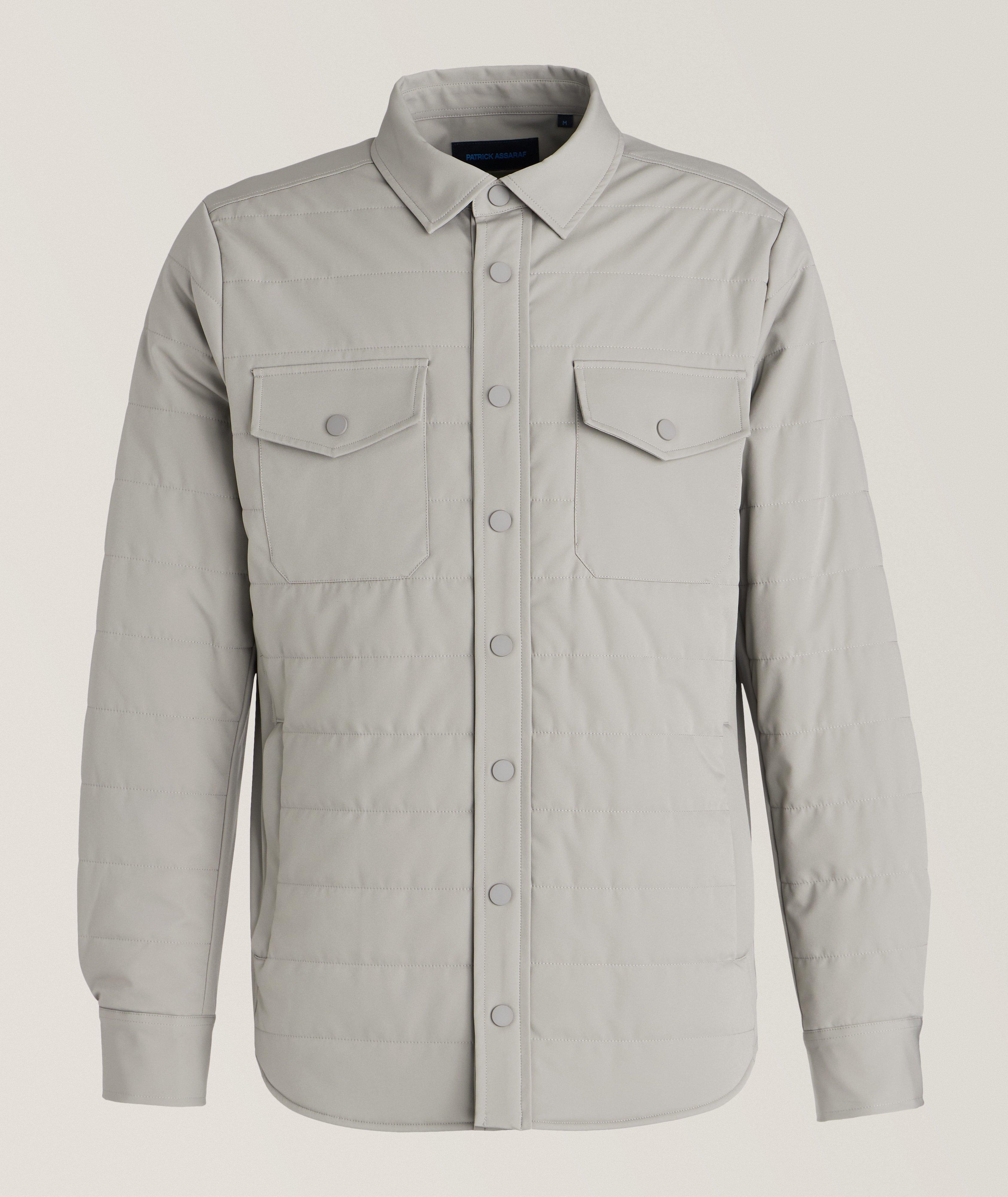 Quilted Lightweight Shirt Jacket