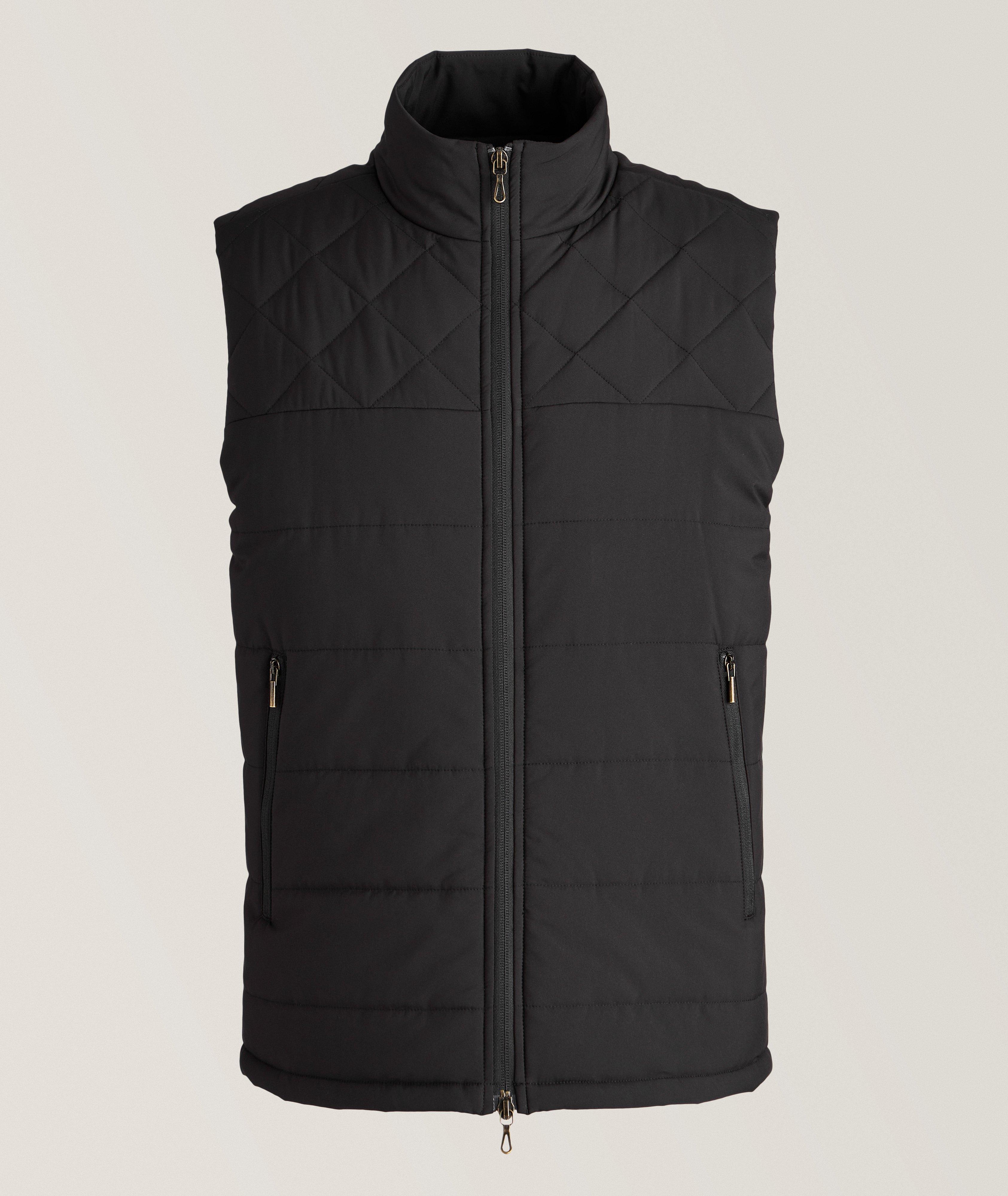 Quilted Technical Stretch Fabric Vest image 0