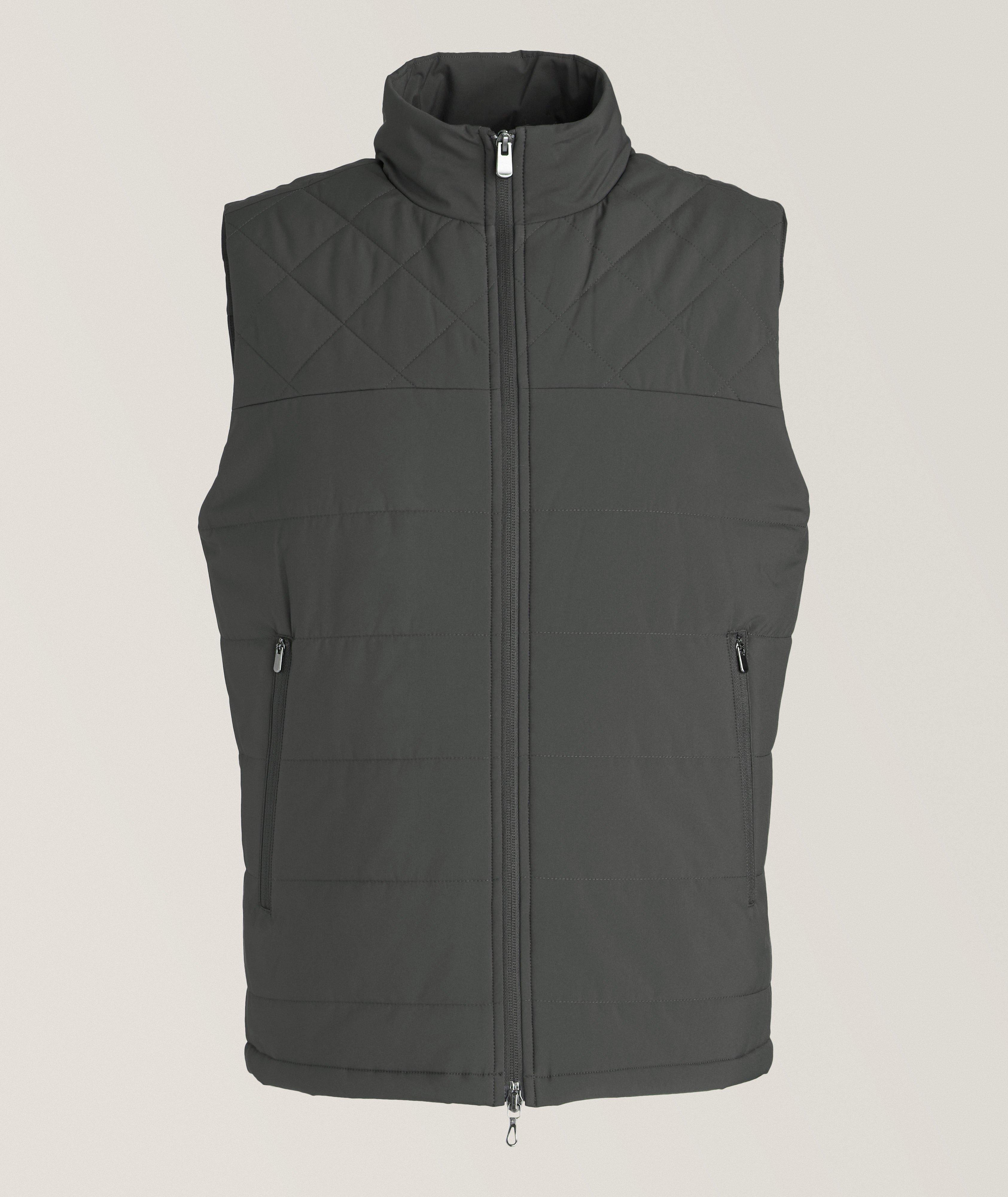 Quilted Technical Stretch Fabric Vest image 0