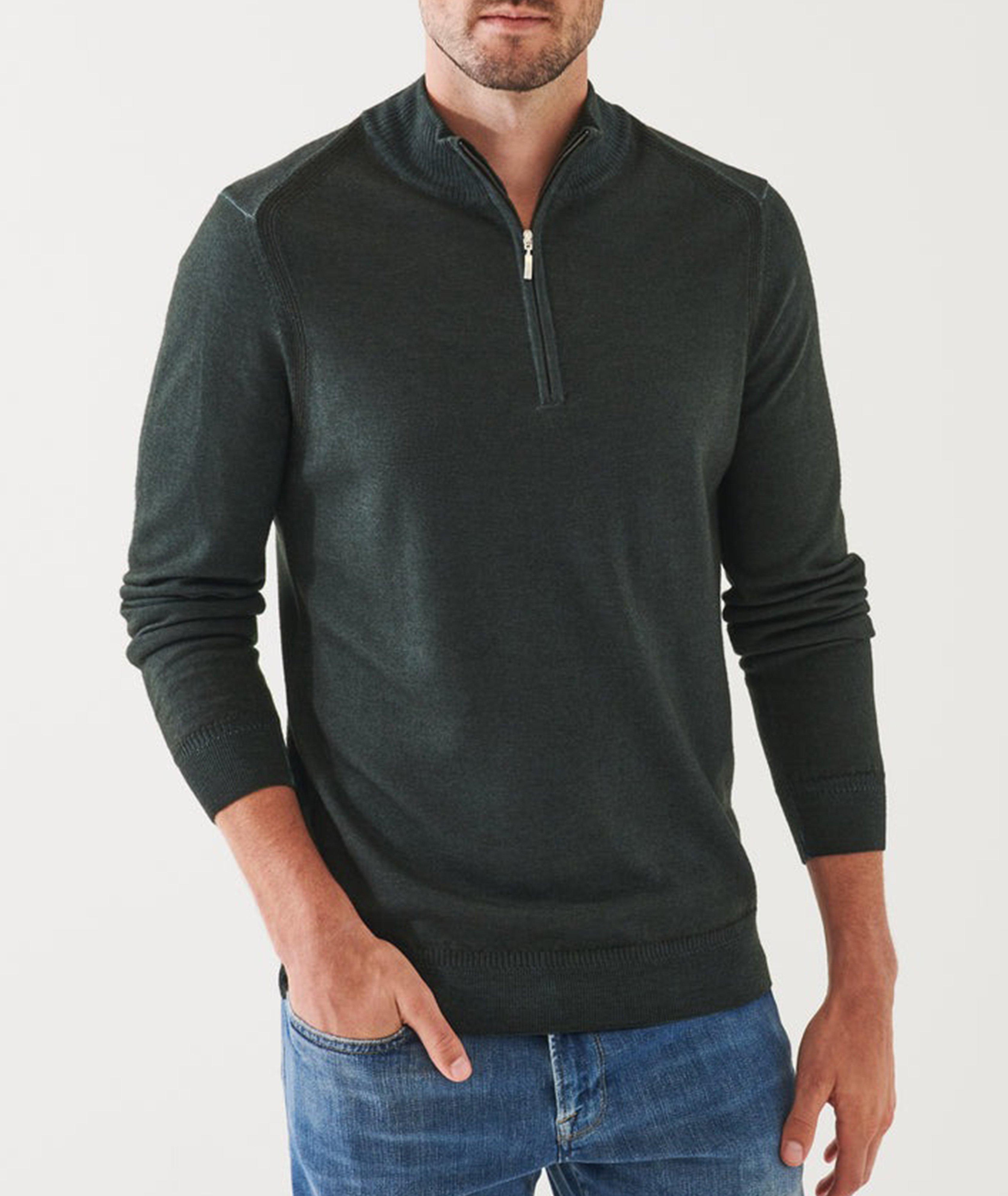 Patrick Assaraf Quarter-Zip Merino Wool Sweater | Sweaters & Knits