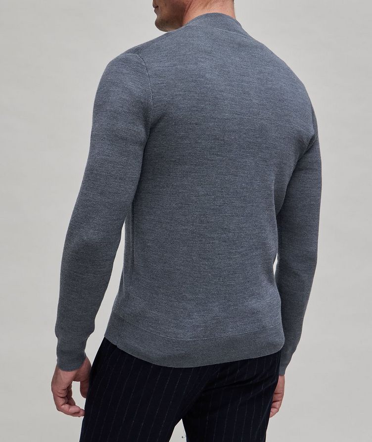 Textured Micro-Knit Double Fleece Sweater  image 2