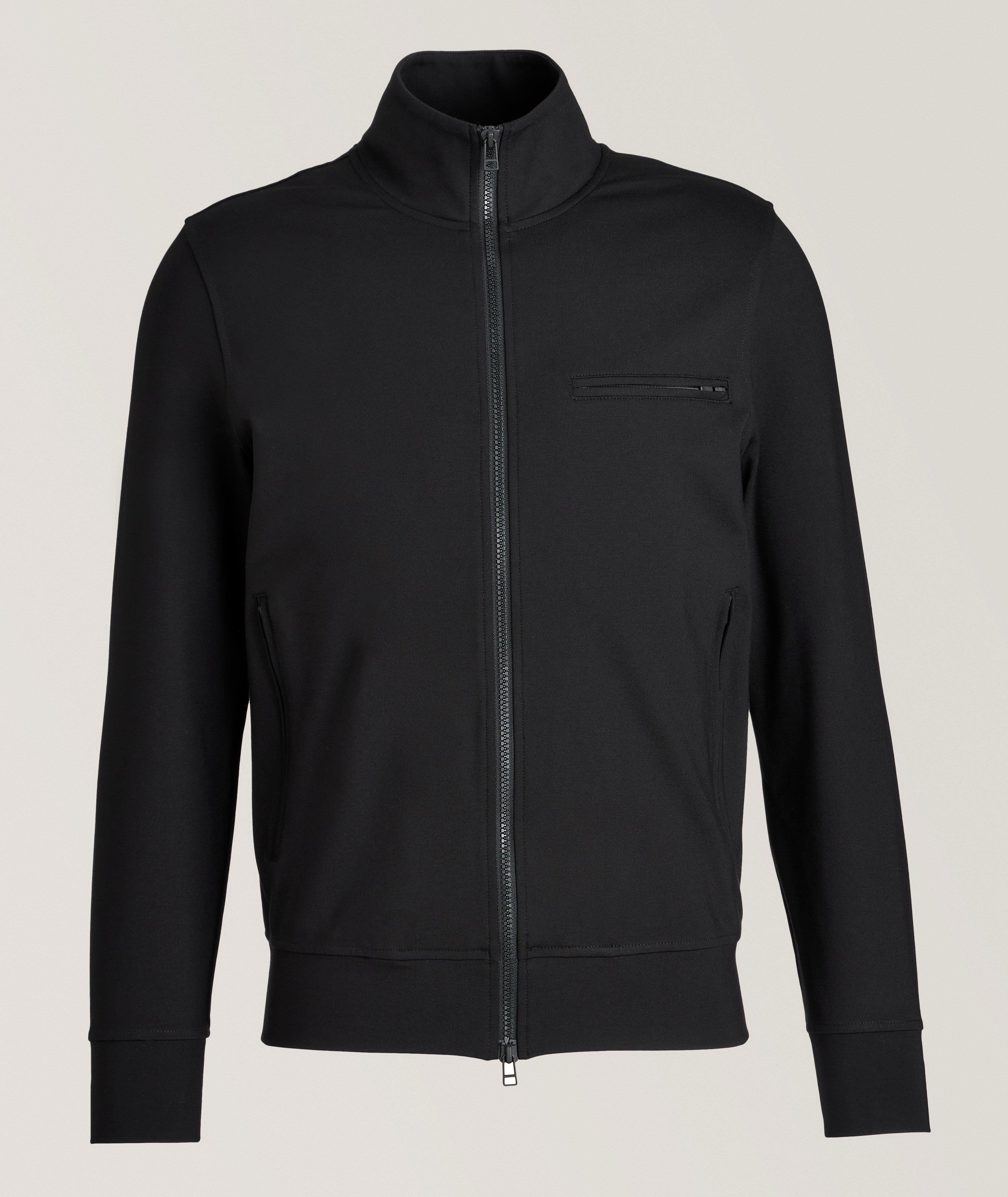Active Full Zip Technical Fabric Track Sweater image 0