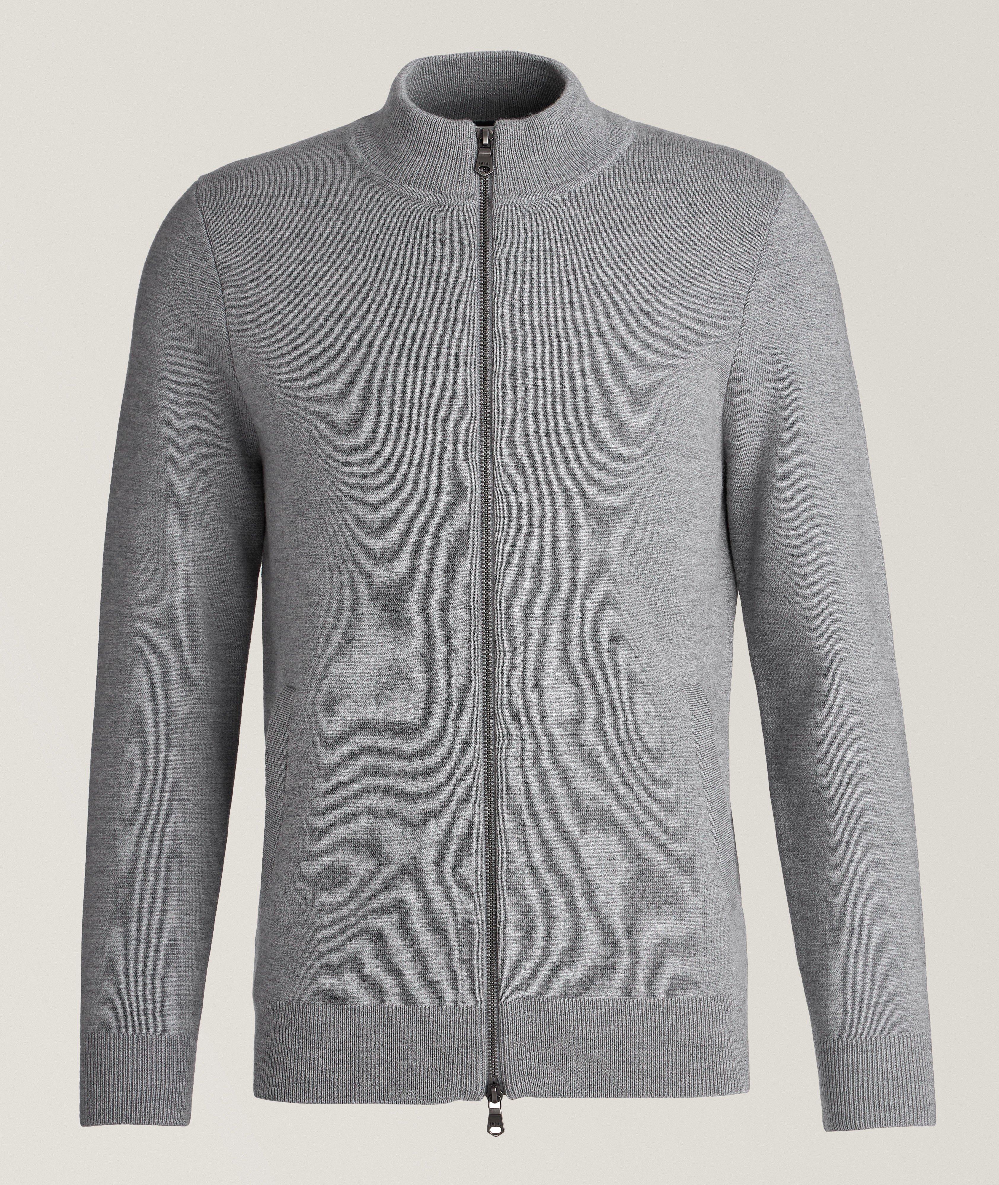 Merino Wool Full-Zip Sweater image 0