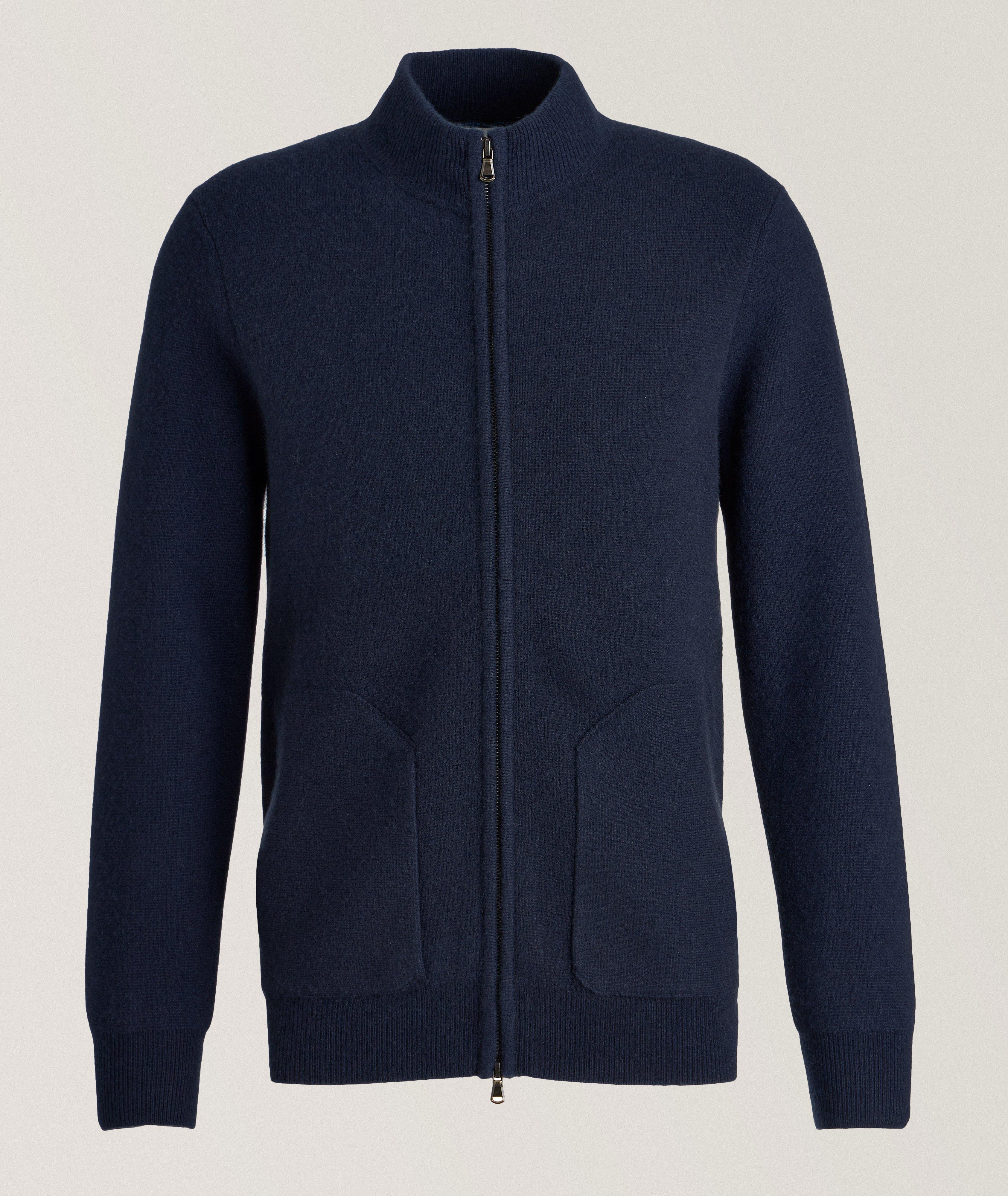 Merino Wool Full-Zip Sweater image 0