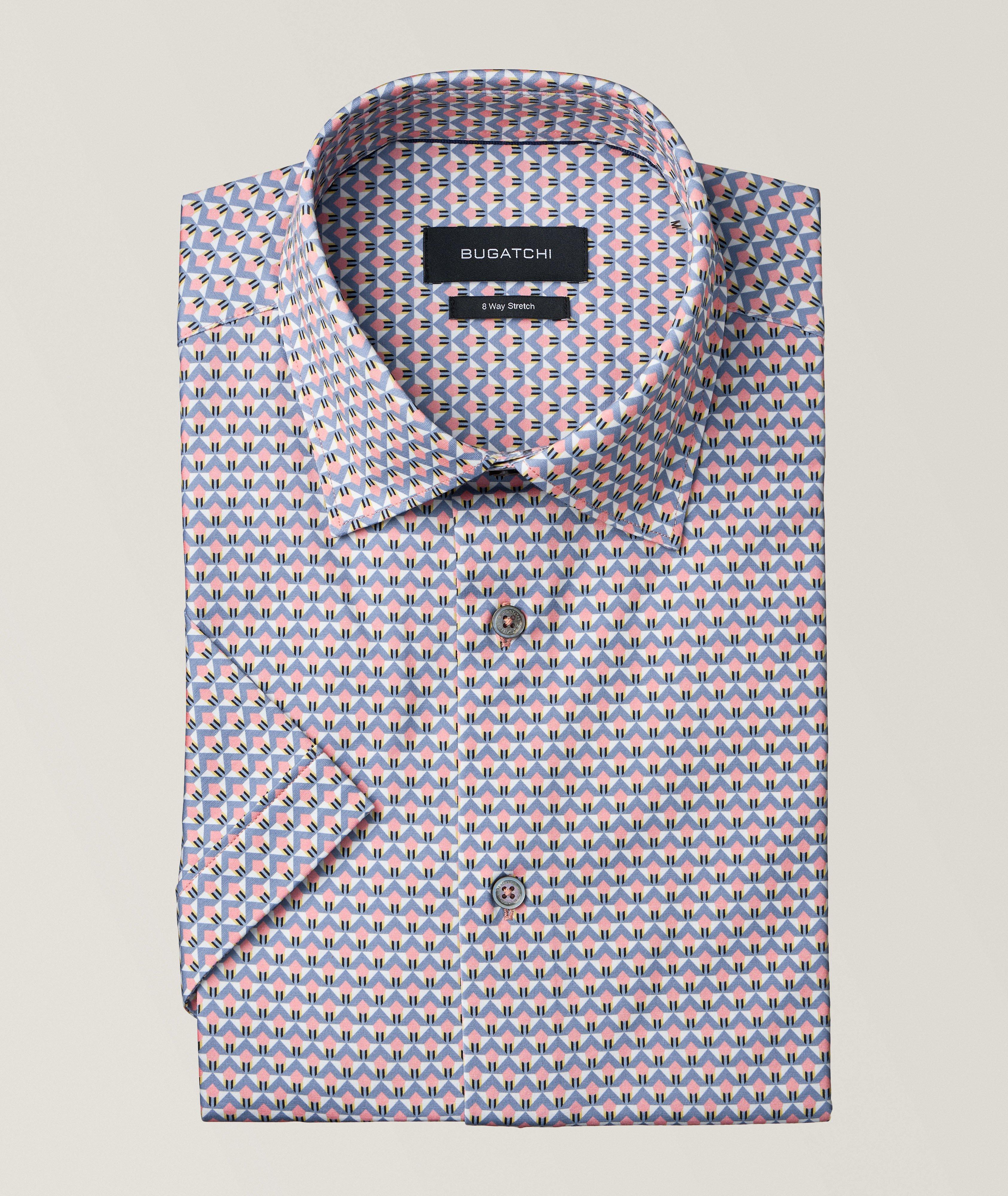 Geometric 8-Way-Stretch Sport Shirt image 0