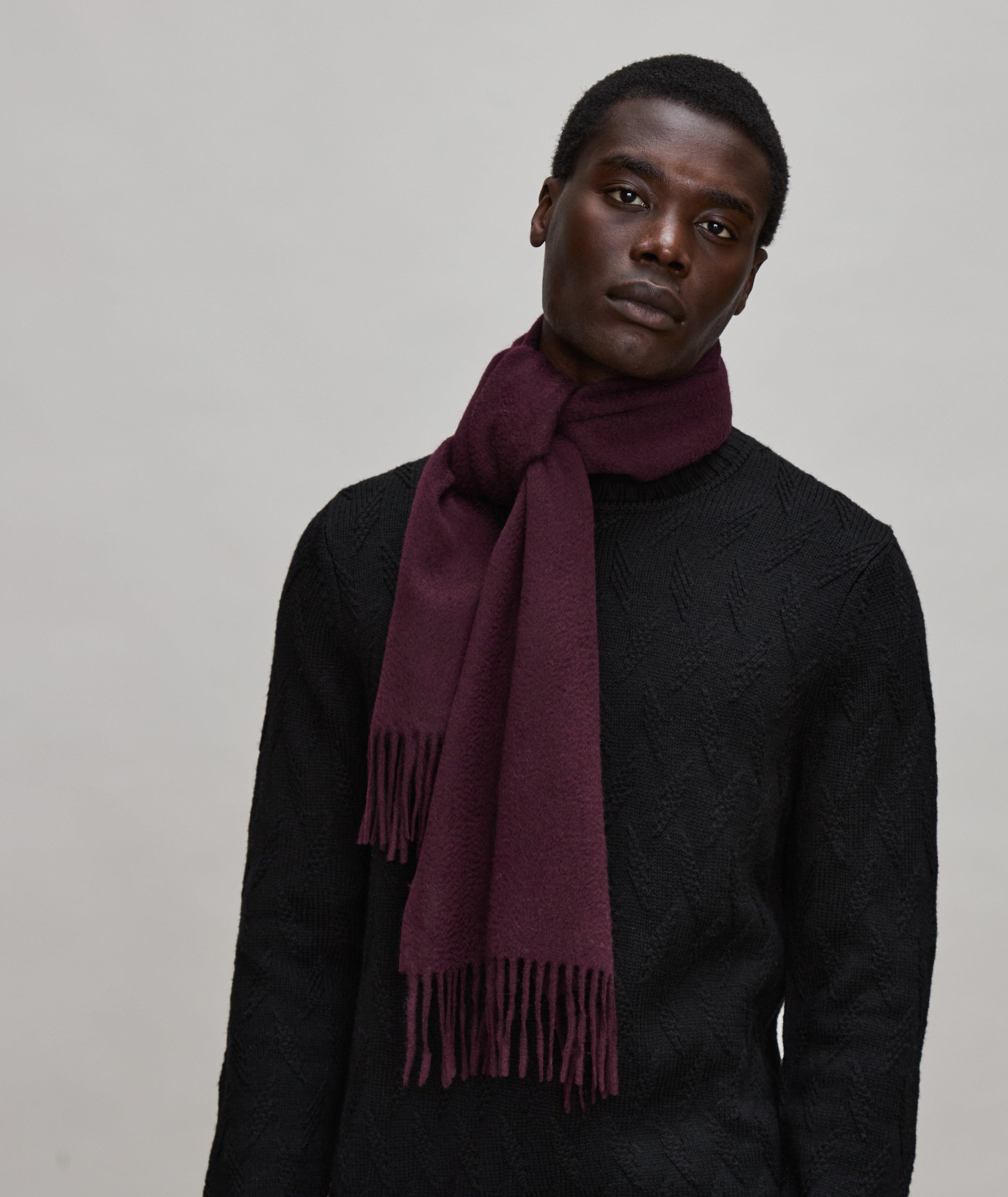 Burgundy cashmere clearance scarf