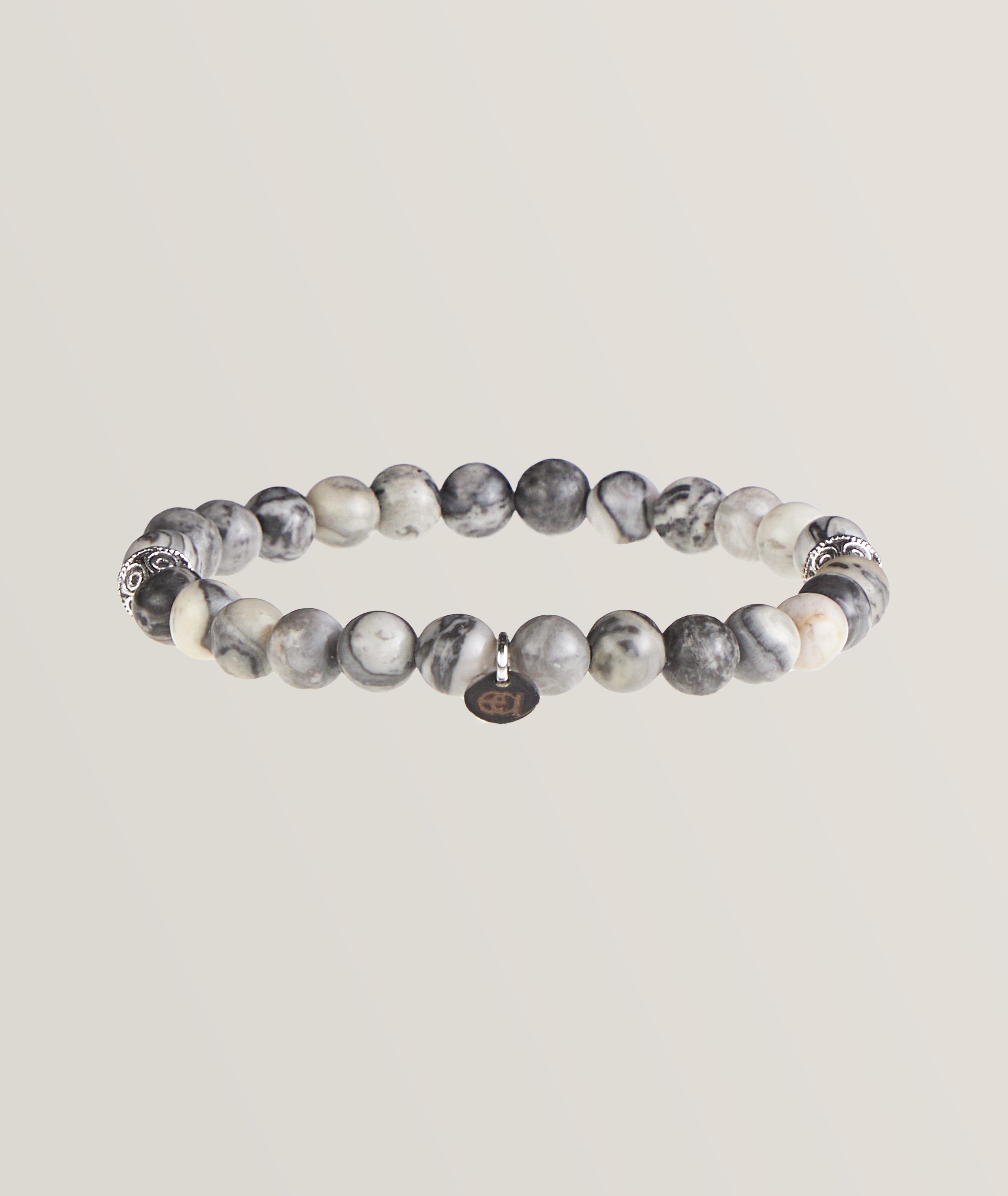 Edward Armah Agate Gemstone Beaded Bracelet Jewellery & Cufflinks