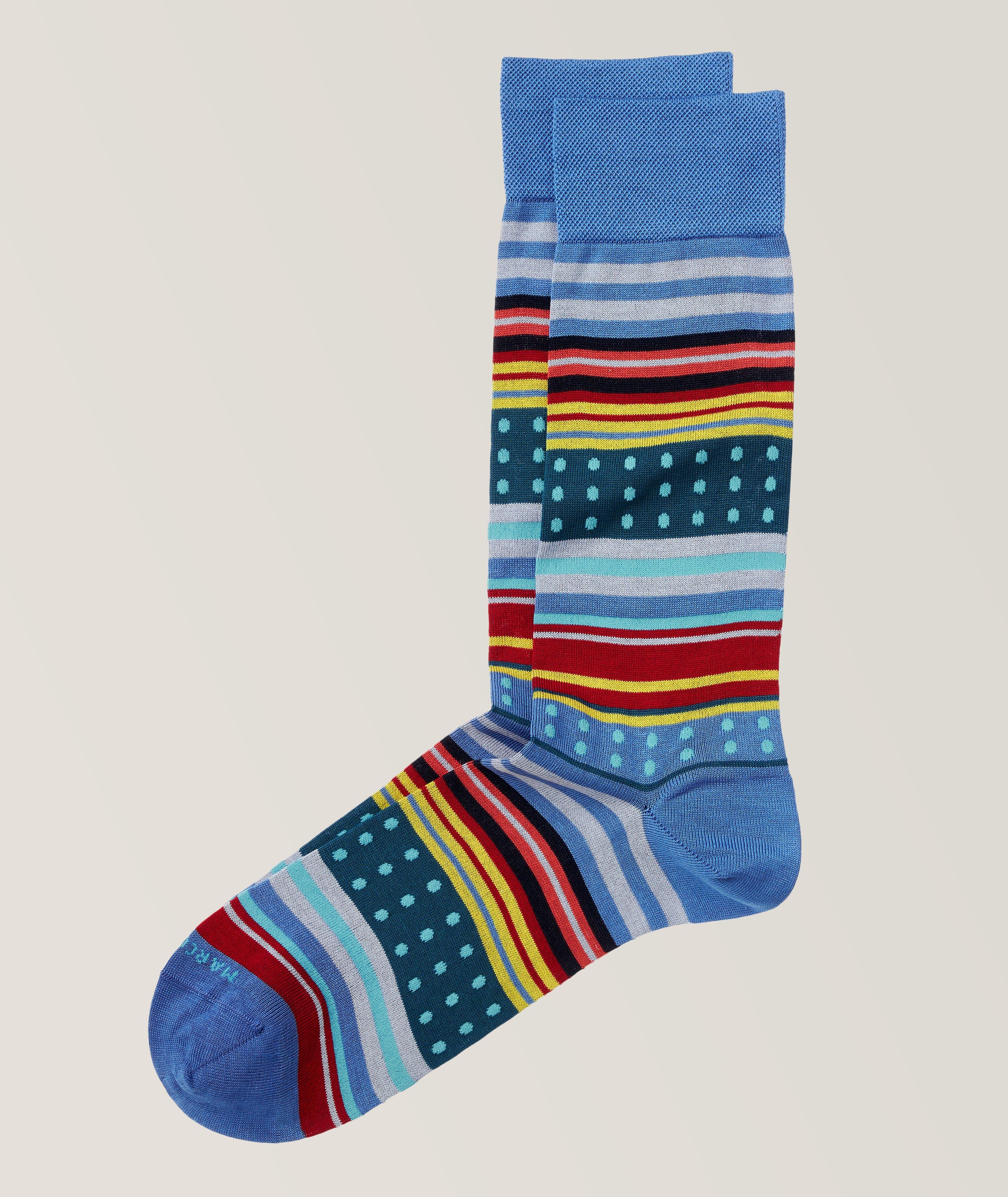 Mens striped dress deals socks