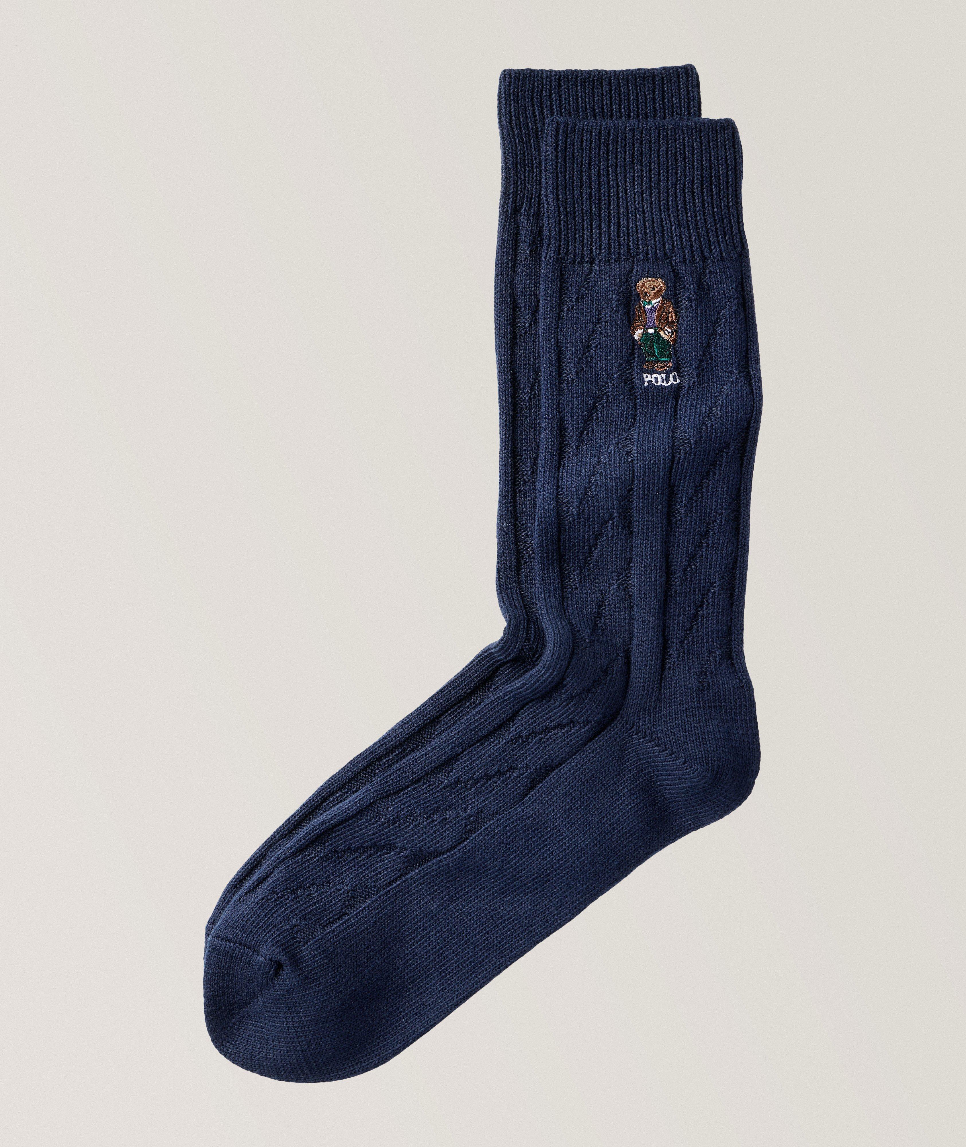 Signature Polo Bear Cotton-Blend Socks image 0