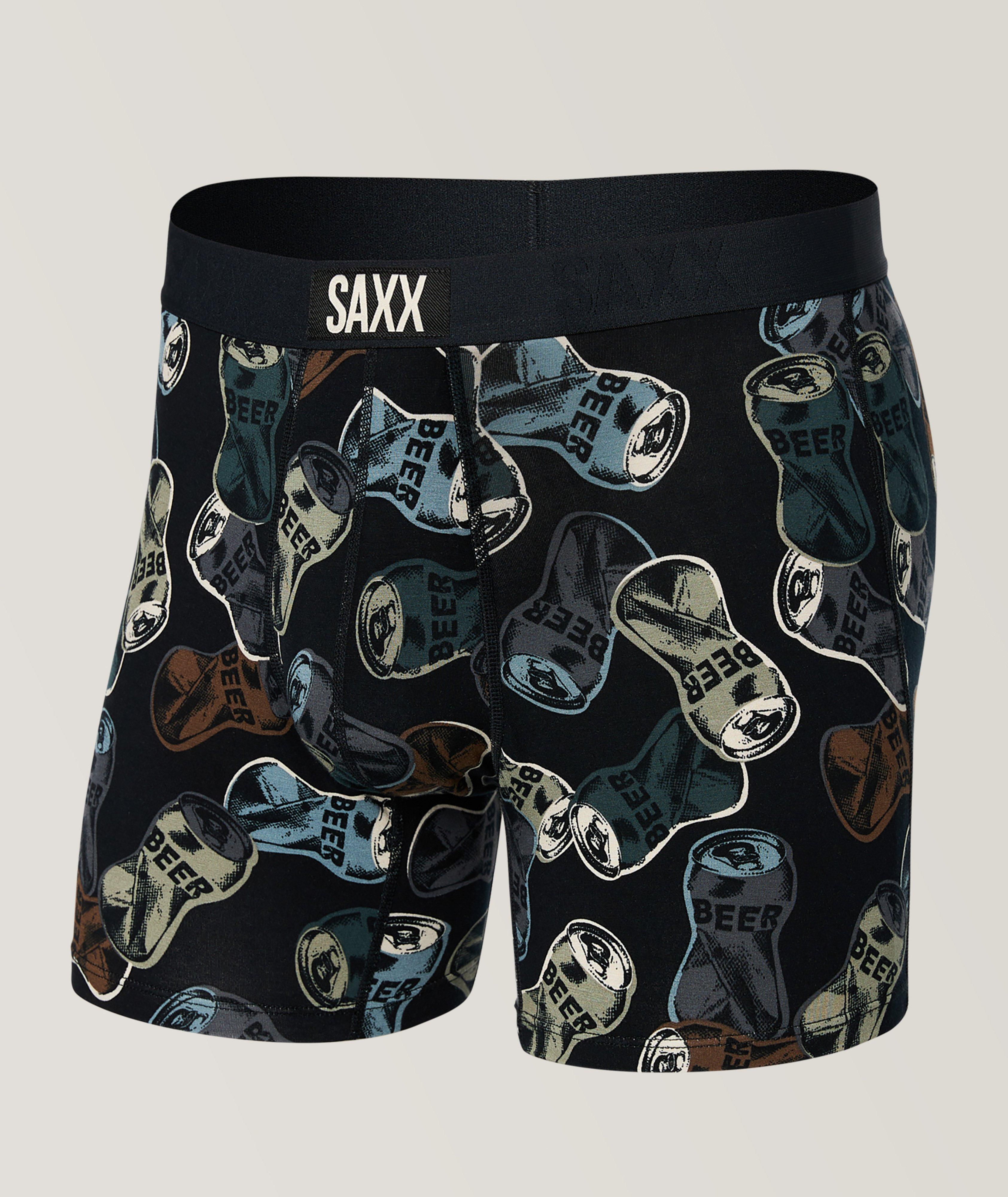 SAXX Vibe Beer Can Boxer Briefs, Underwear