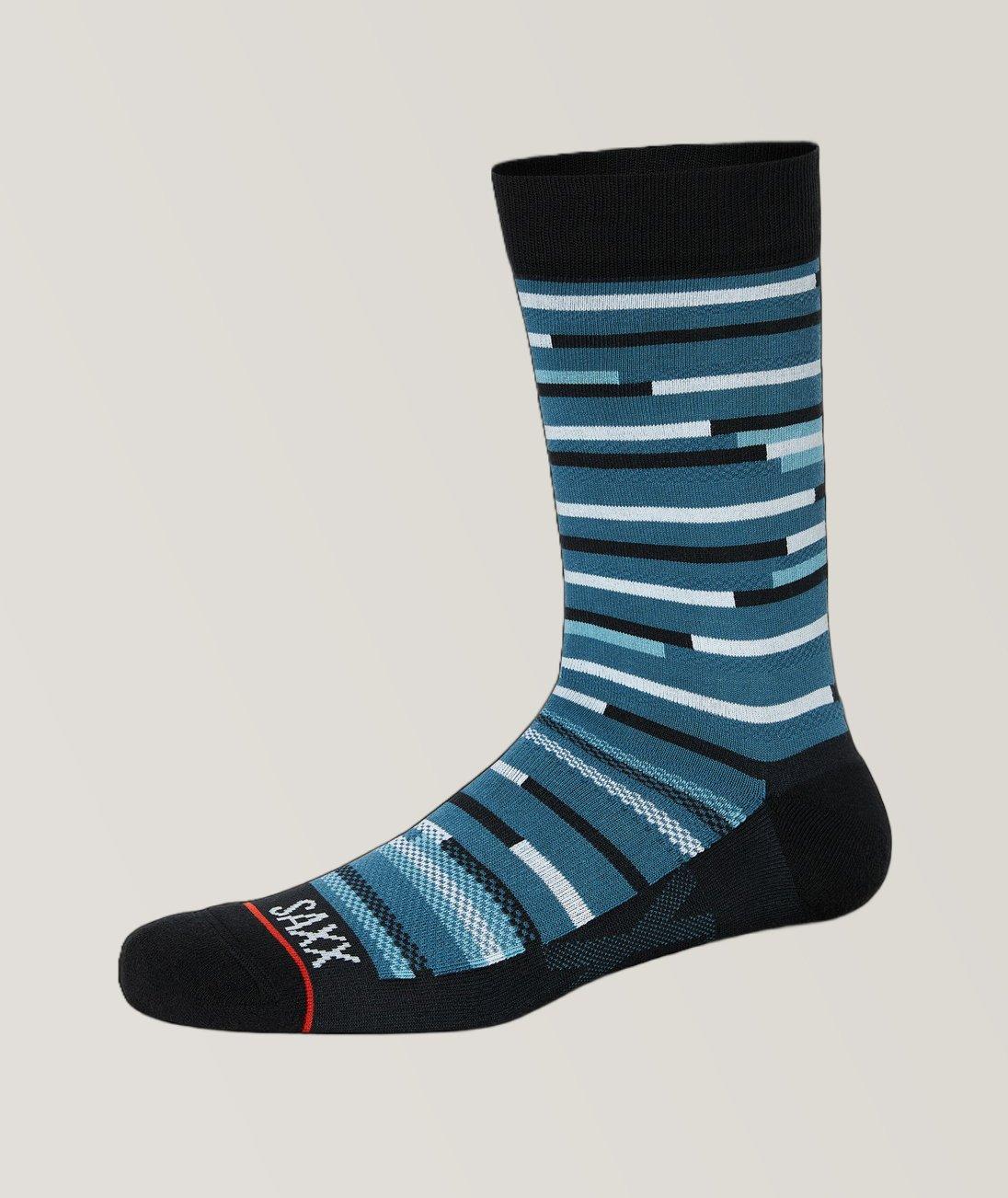 Chaussettes en mélange de nylon à rayures image 0