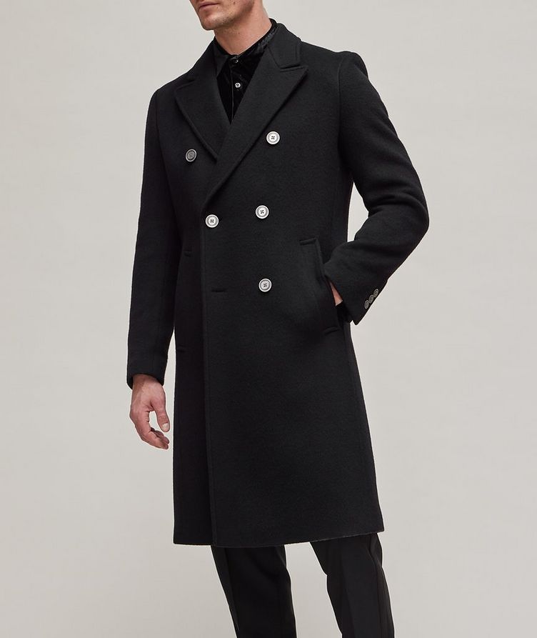 Double-Breasted Wool-Blend Overcoat image 1