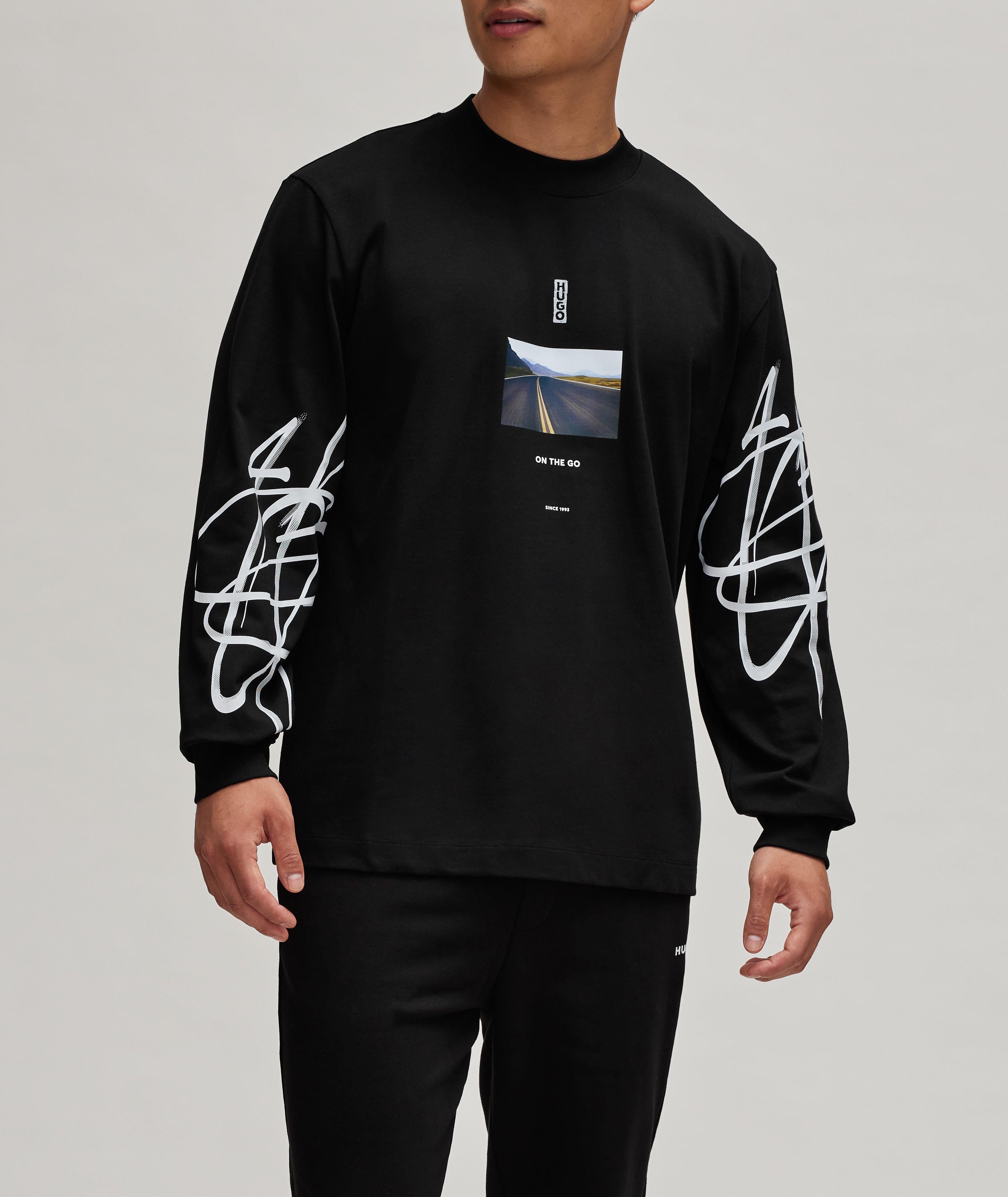 Responsible Graffiti-Inspired Artwork Cotton Shirt image 1