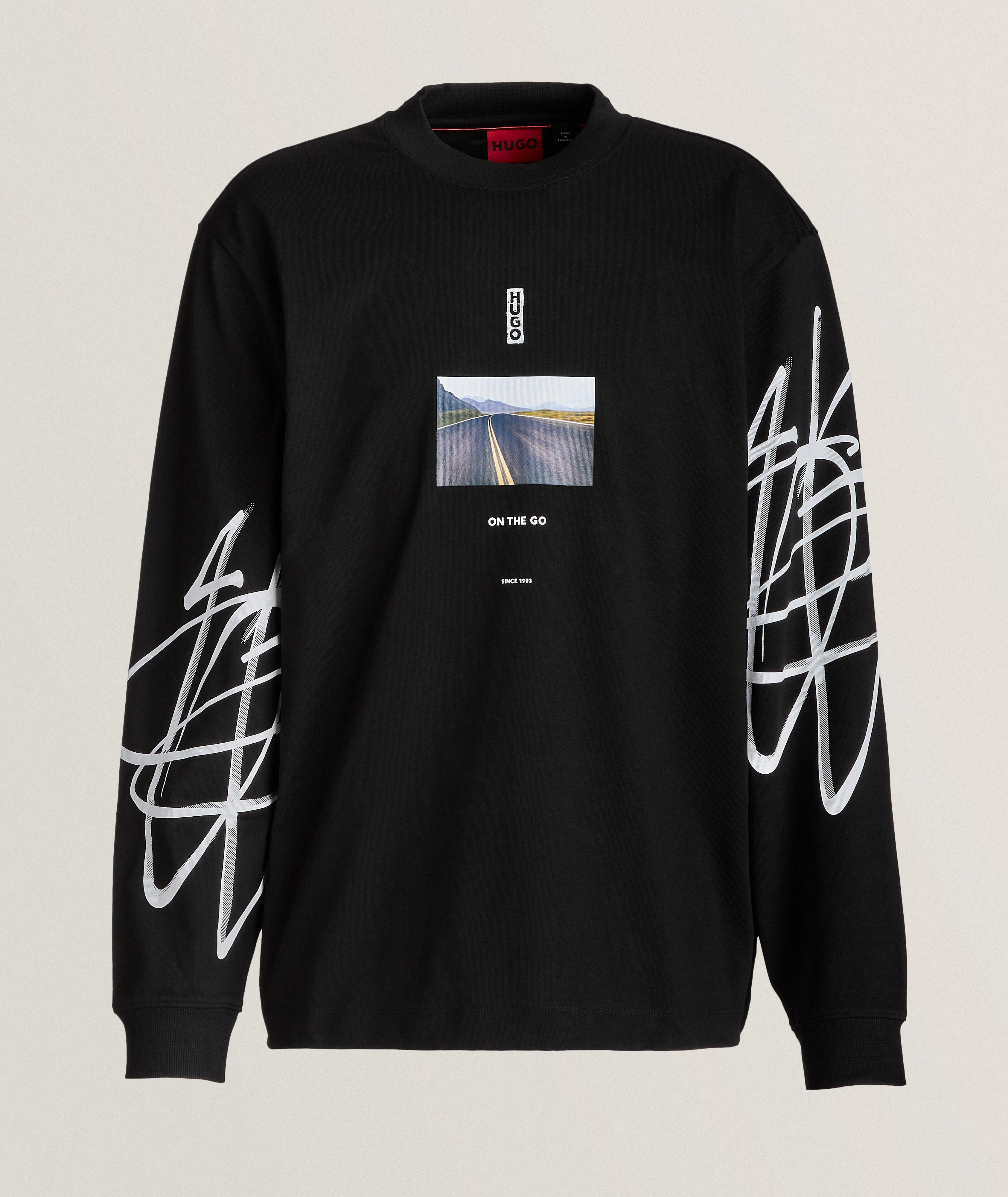 Responsible Graffiti-Inspired Artwork Cotton Shirt image 0