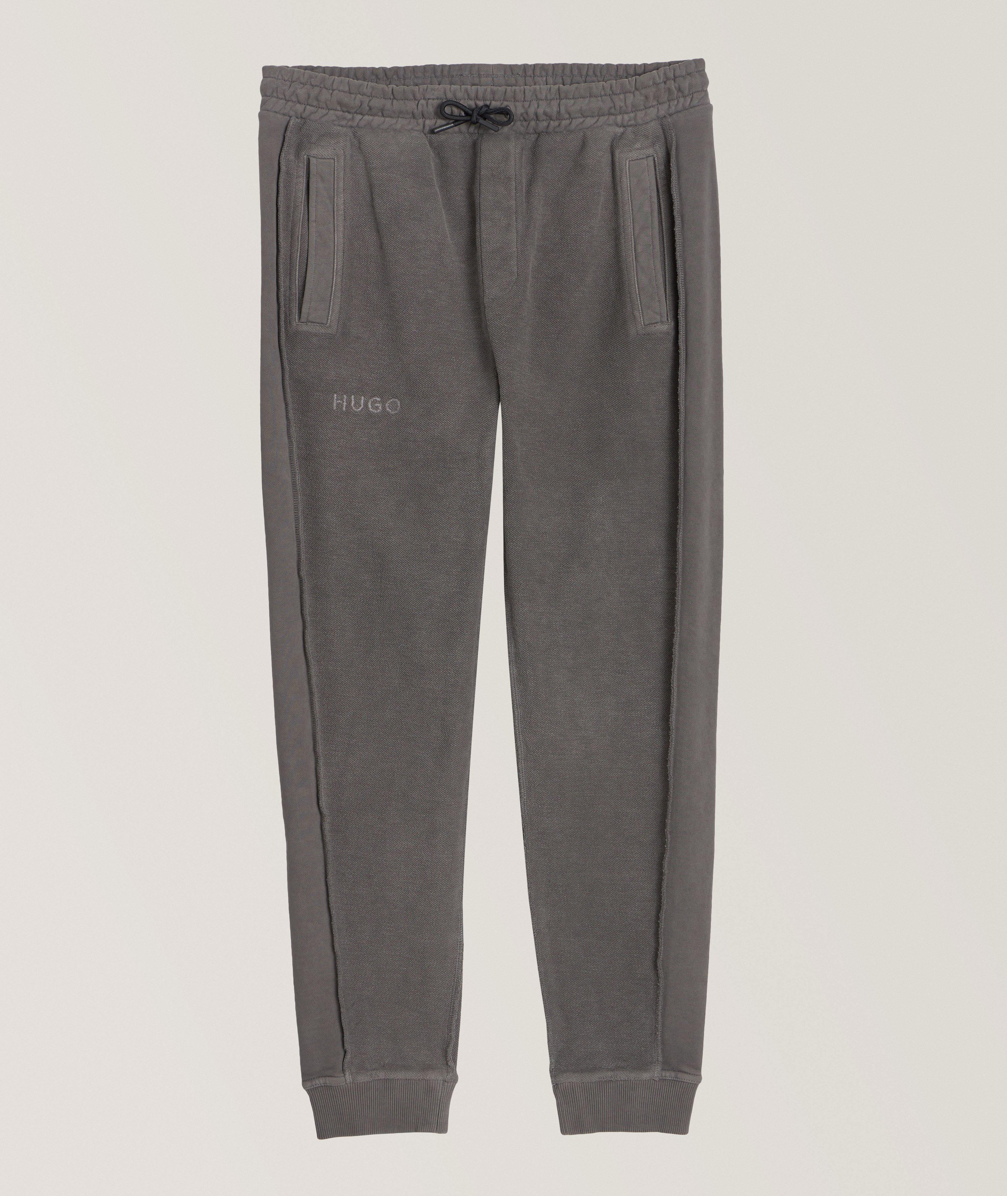 Ribbed Joggers - Dark gray melange - Ladies