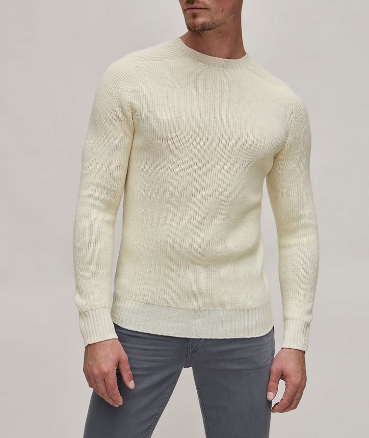 Pull en tricot côtelé de laine vierge image 1