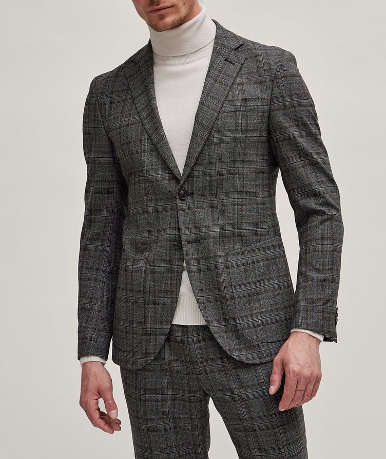 Slim-Fit Checked Stretch-Wool Sport Jacket image 1