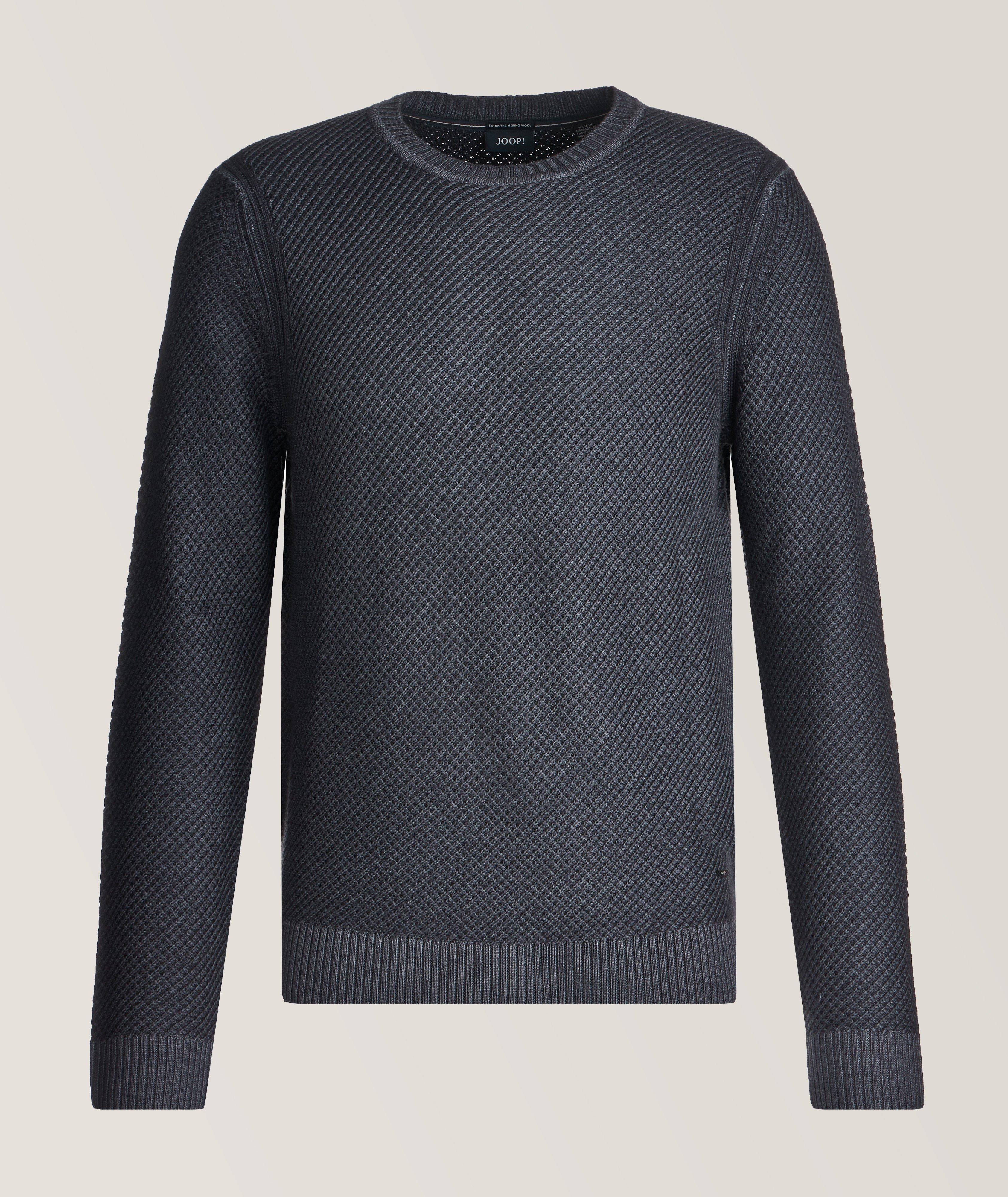 Diamond Weave Merino Wool Sweater image 0