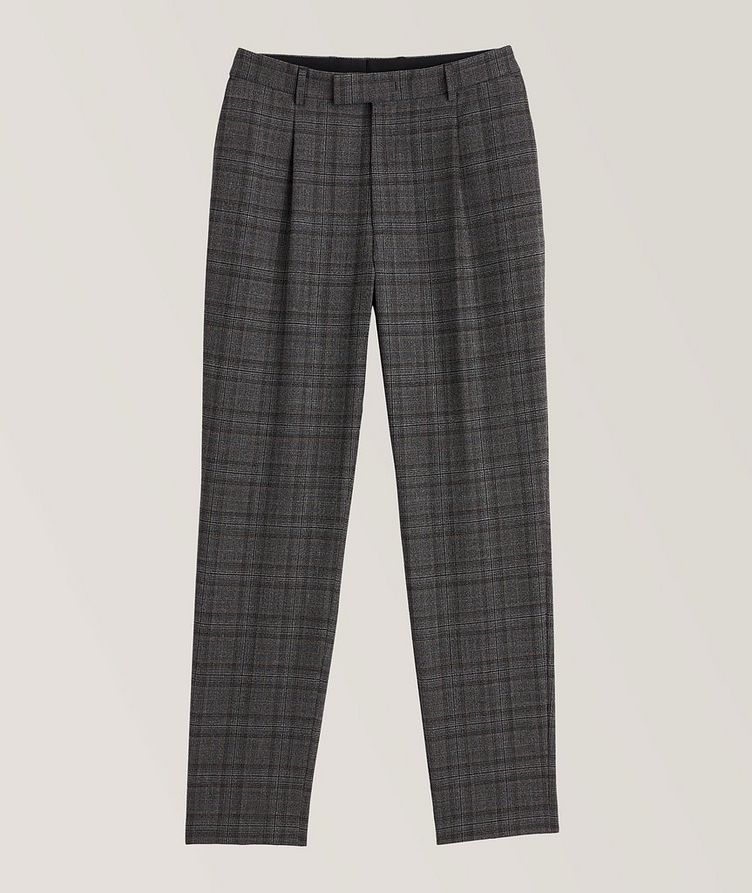 Checked Wool-Blend Pants image 0