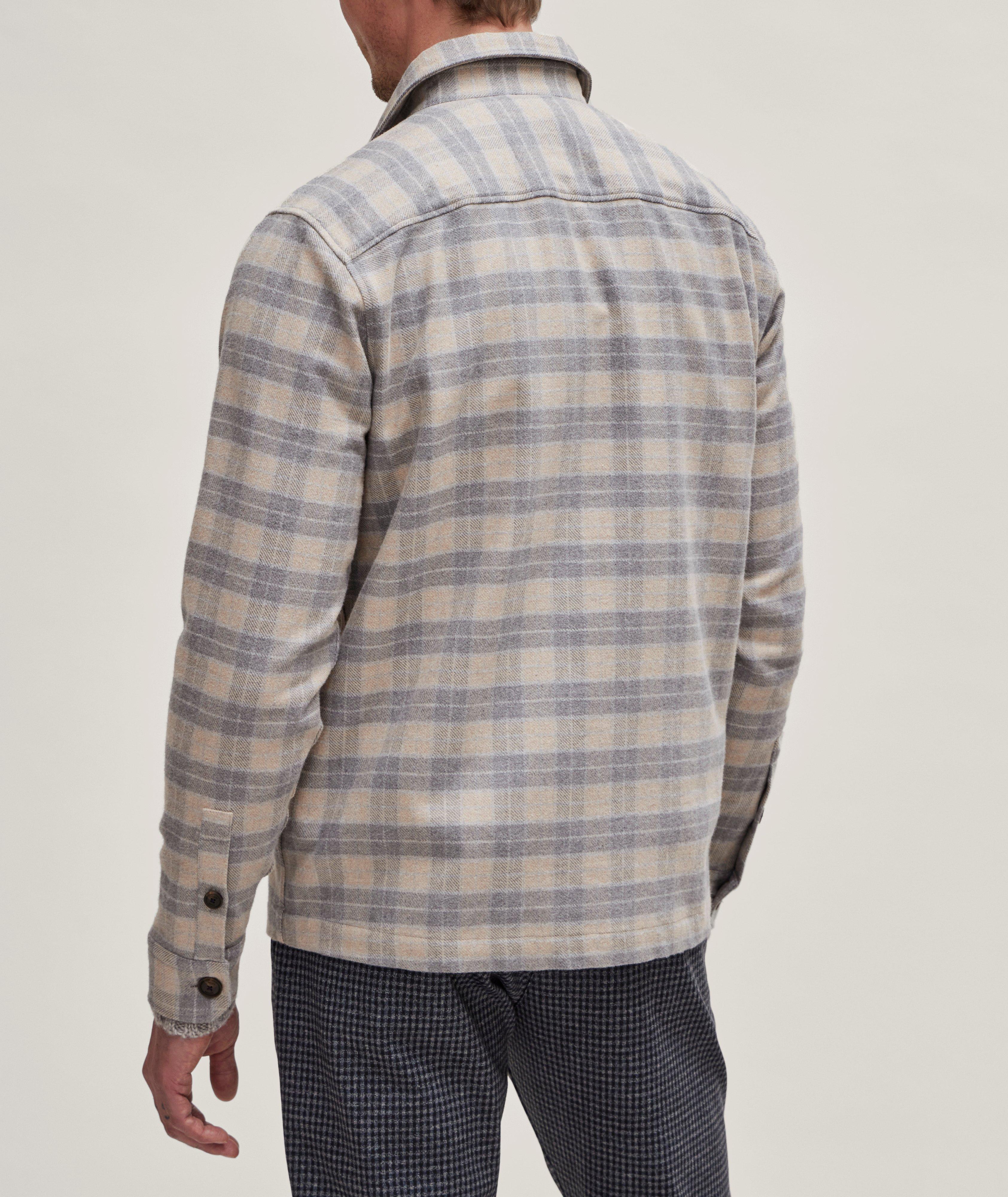 Veste-chemise en lainage à motif quadrillé image 2