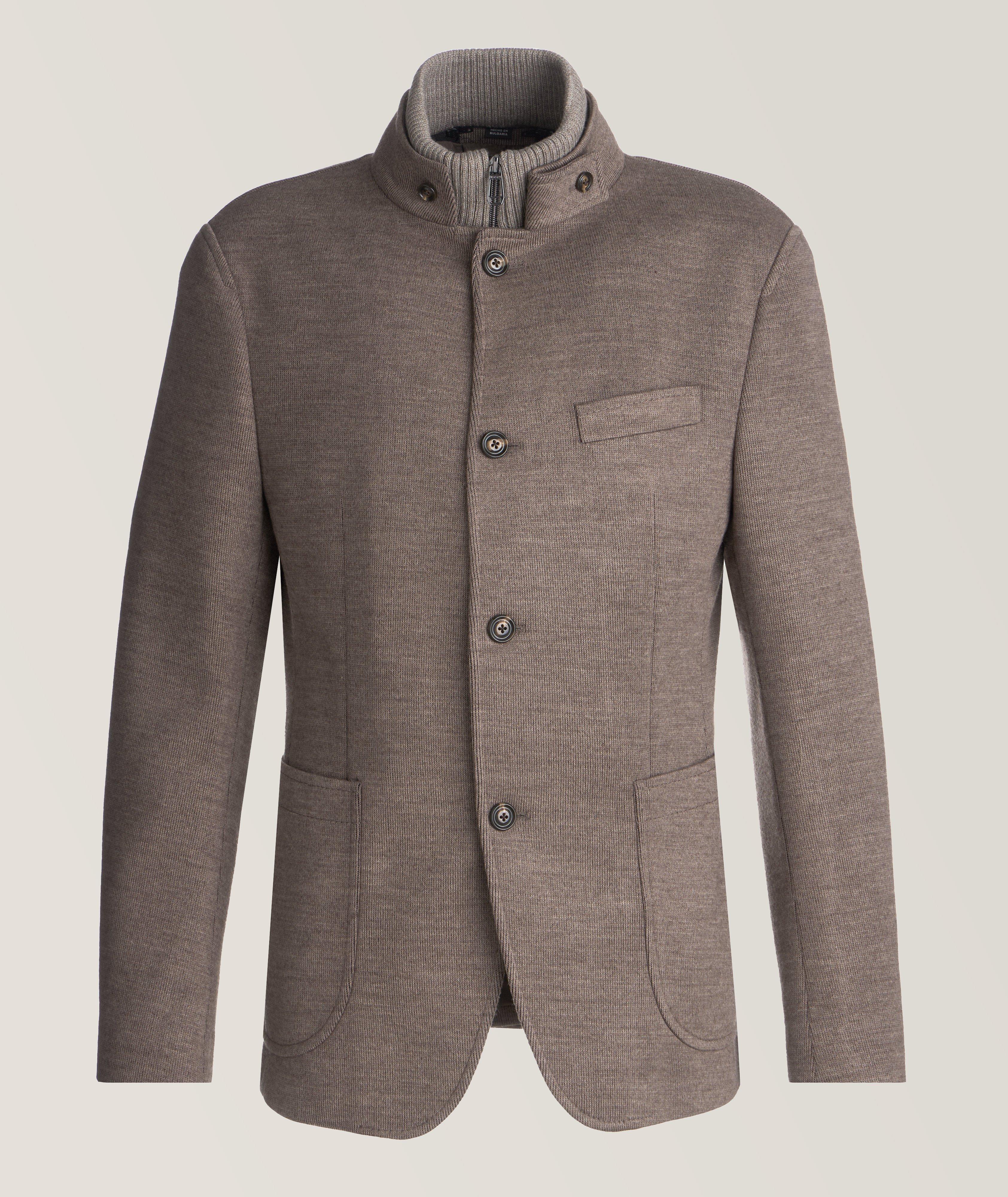 Mandarin collar sport online coat