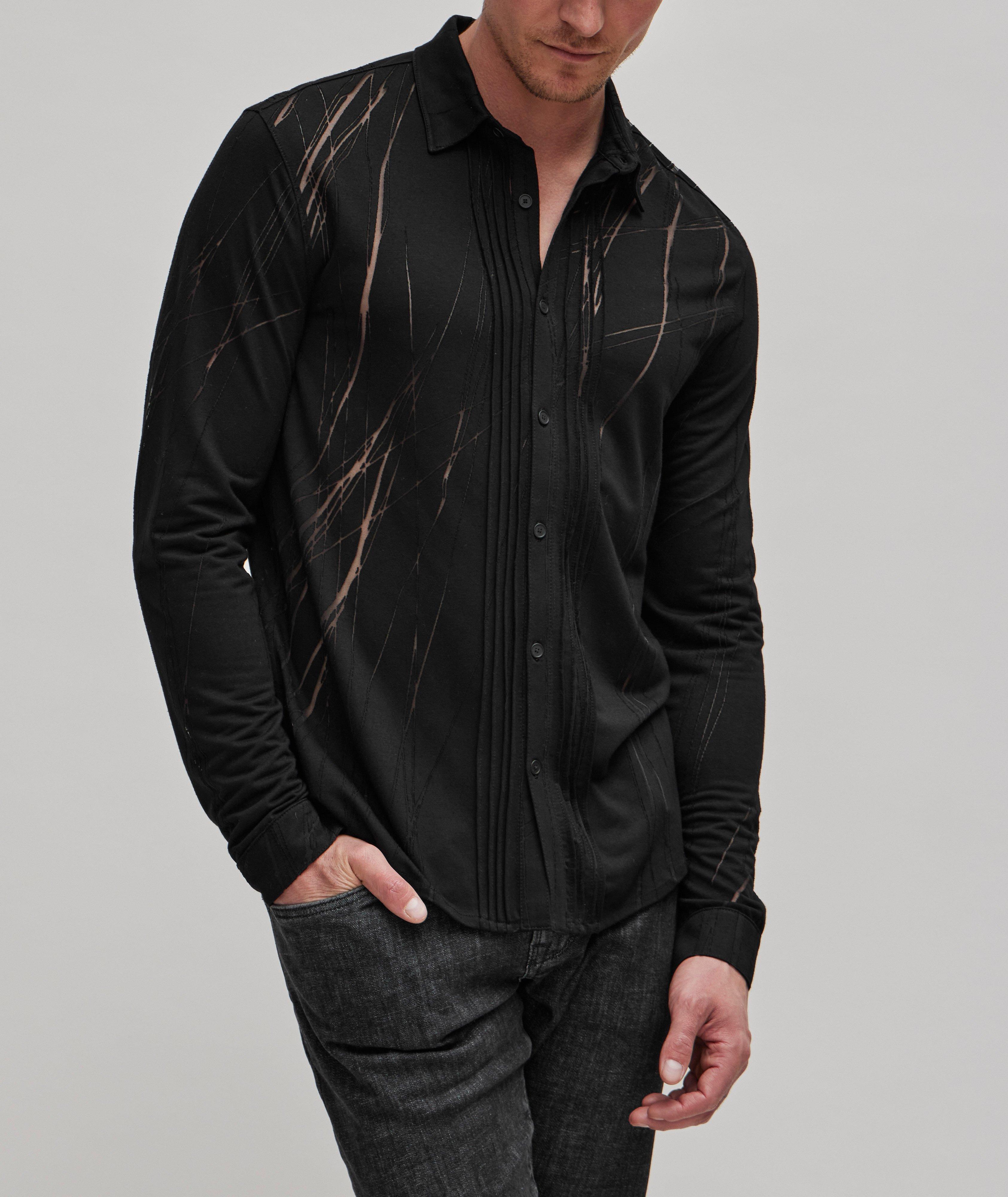 Burnout Line Viscose Shirt image 1