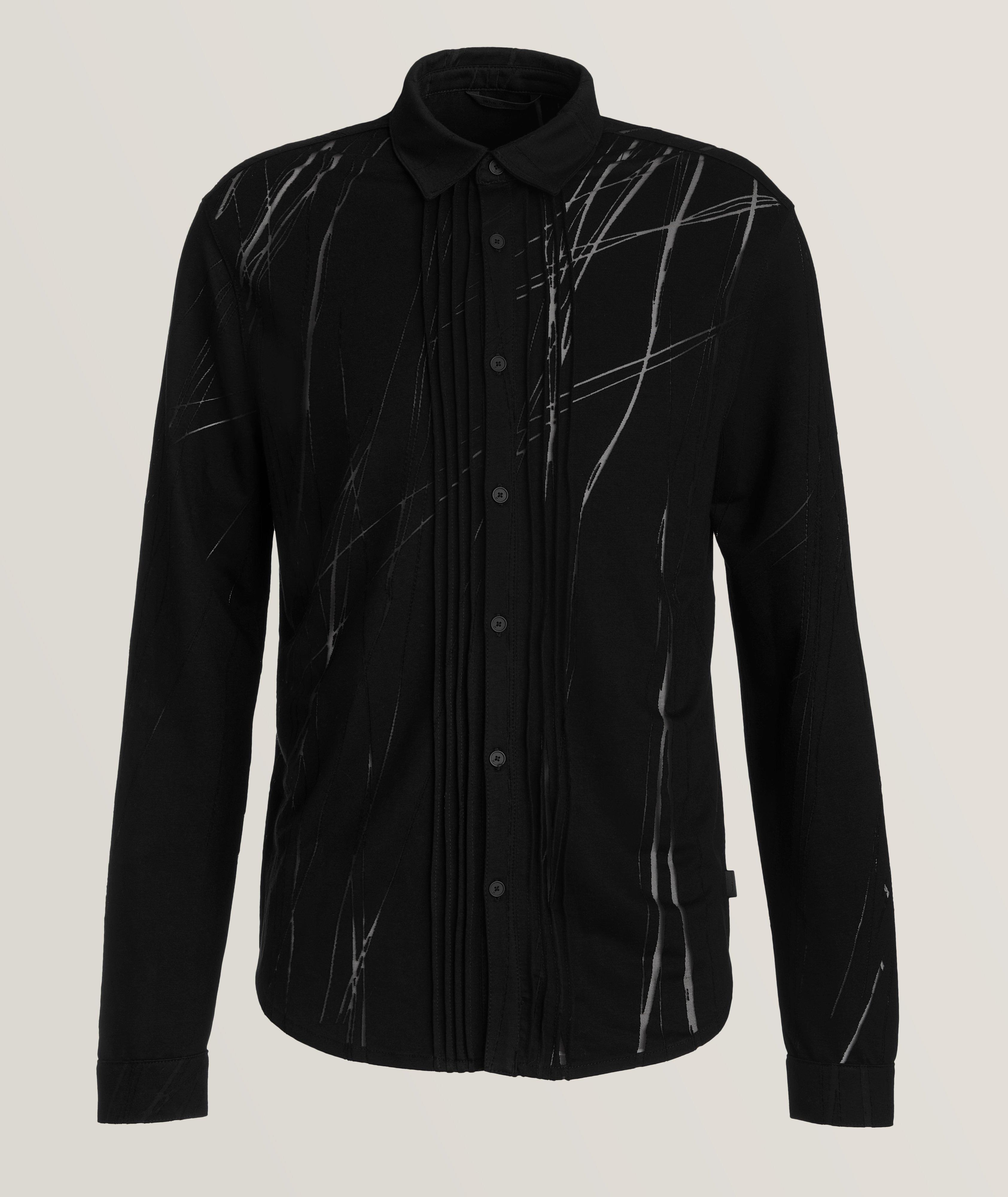 Burnout Line Viscose Shirt image 0