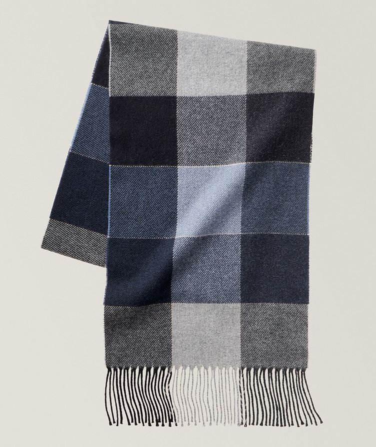 Checkered Cashmere Scarf image 0
