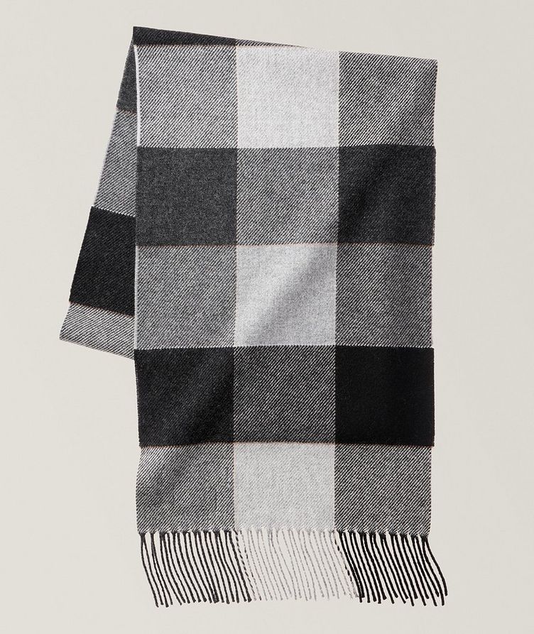 Checkered Cashmere Scarf image 0