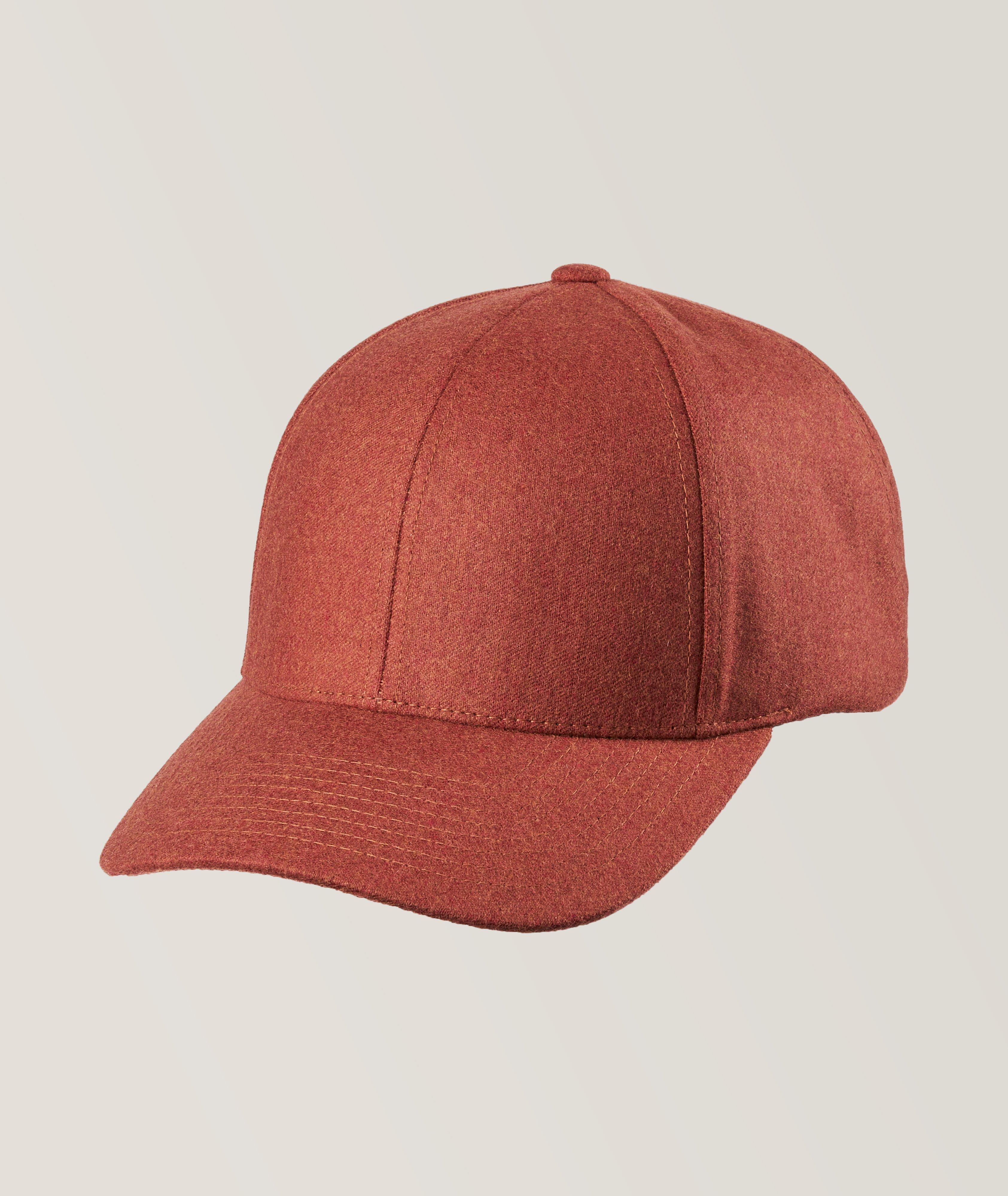 Red wool hot sale baseball cap