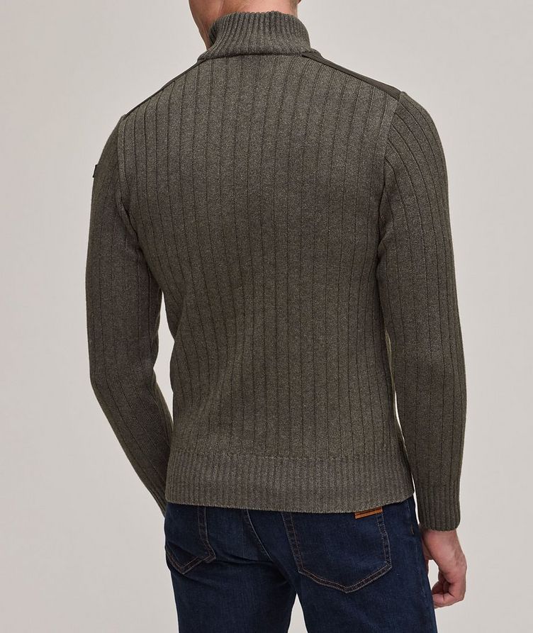 Ribbed Quarter-Zip Virgin Wool-Blend Sweater image 2