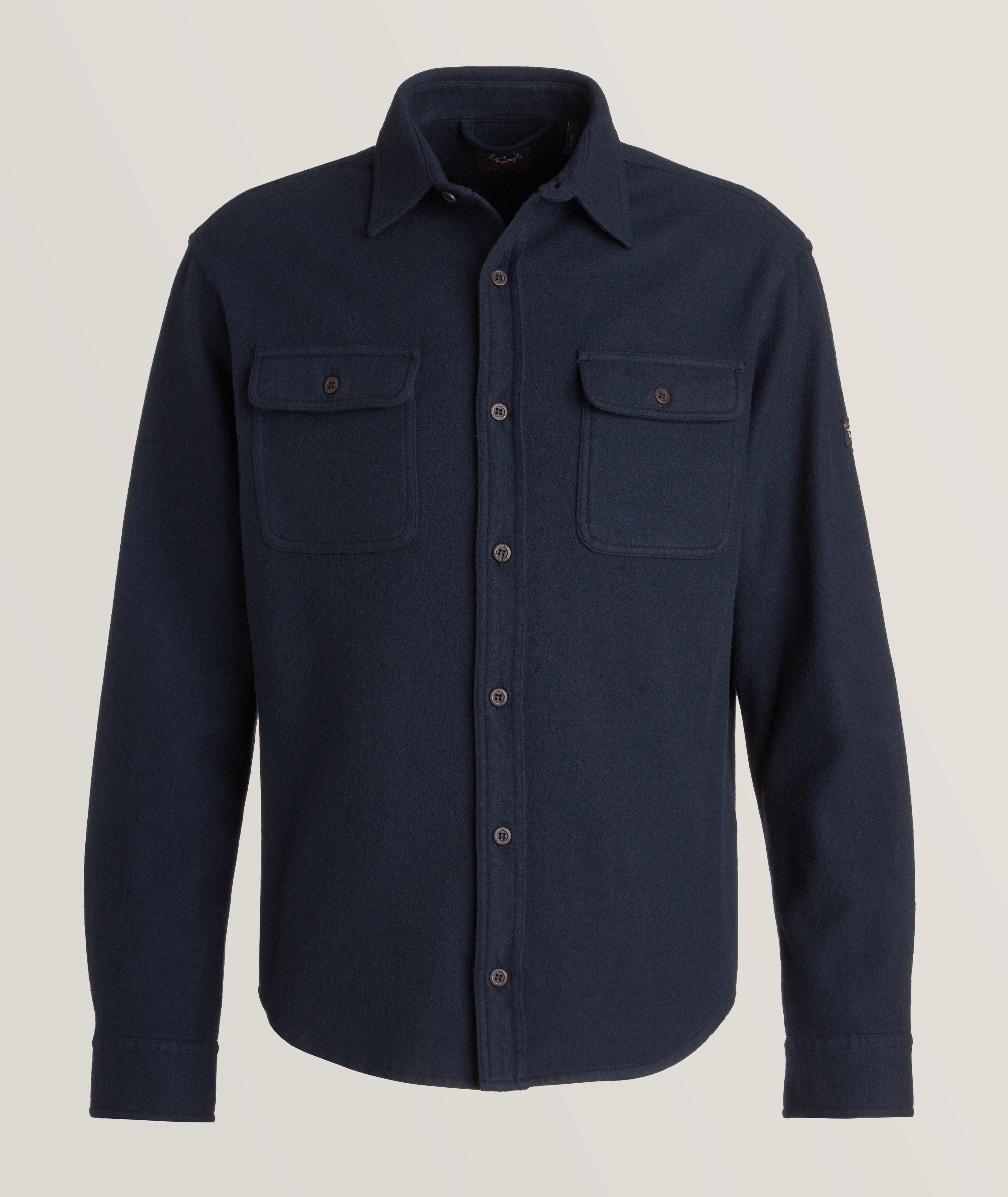 Virgin Wool-Blend Overshirt image 0