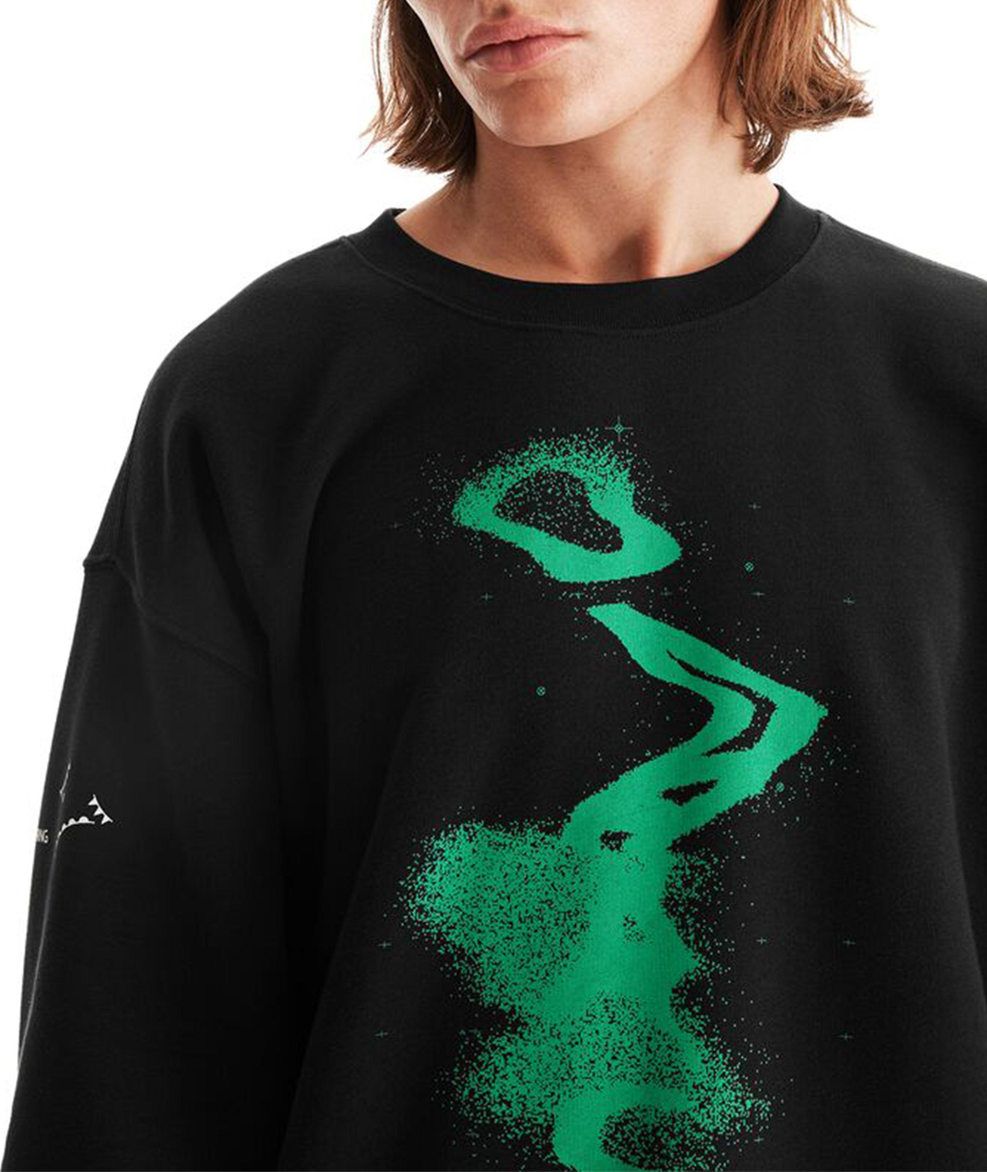 Graphic Print Crewneck Sweater image 4