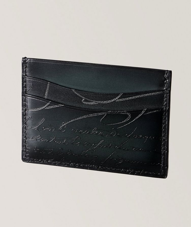 Bambou Scritto Leather Cardholder image 1