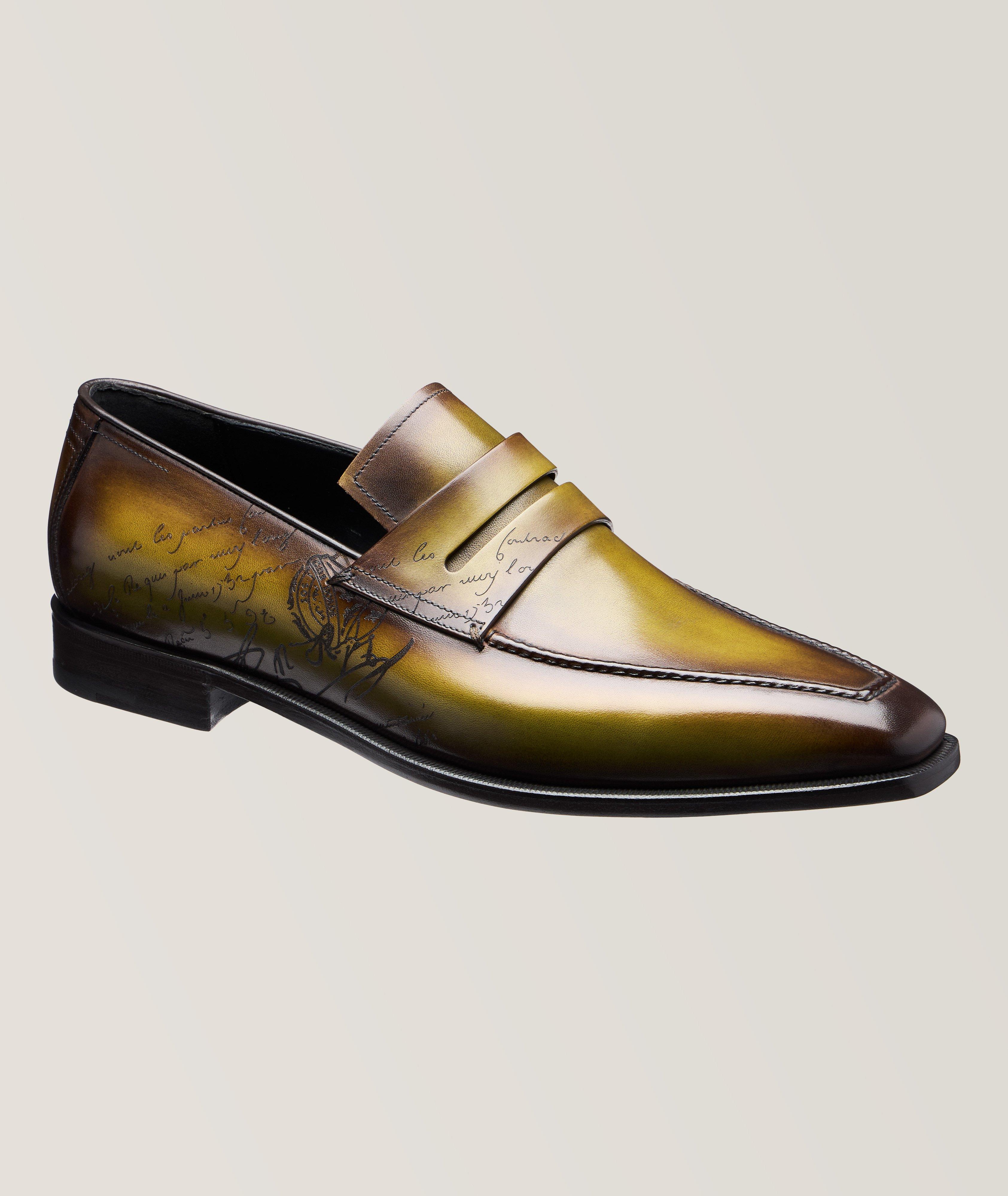 Andy Demesure Scritto Leather Penny Loafers image 0