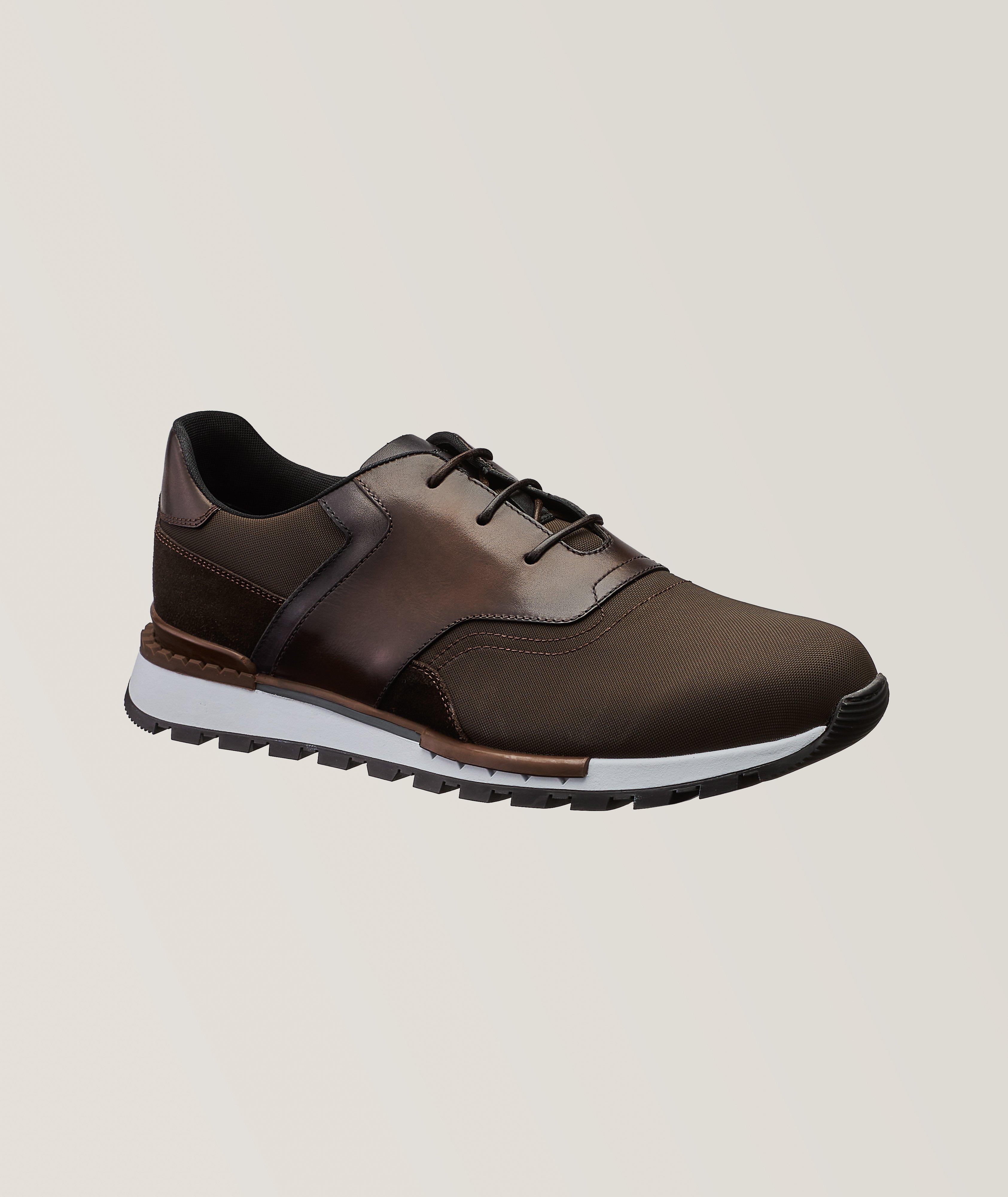 Berluti - Run Track Torino Leather, Suede and Nylon Sneakers