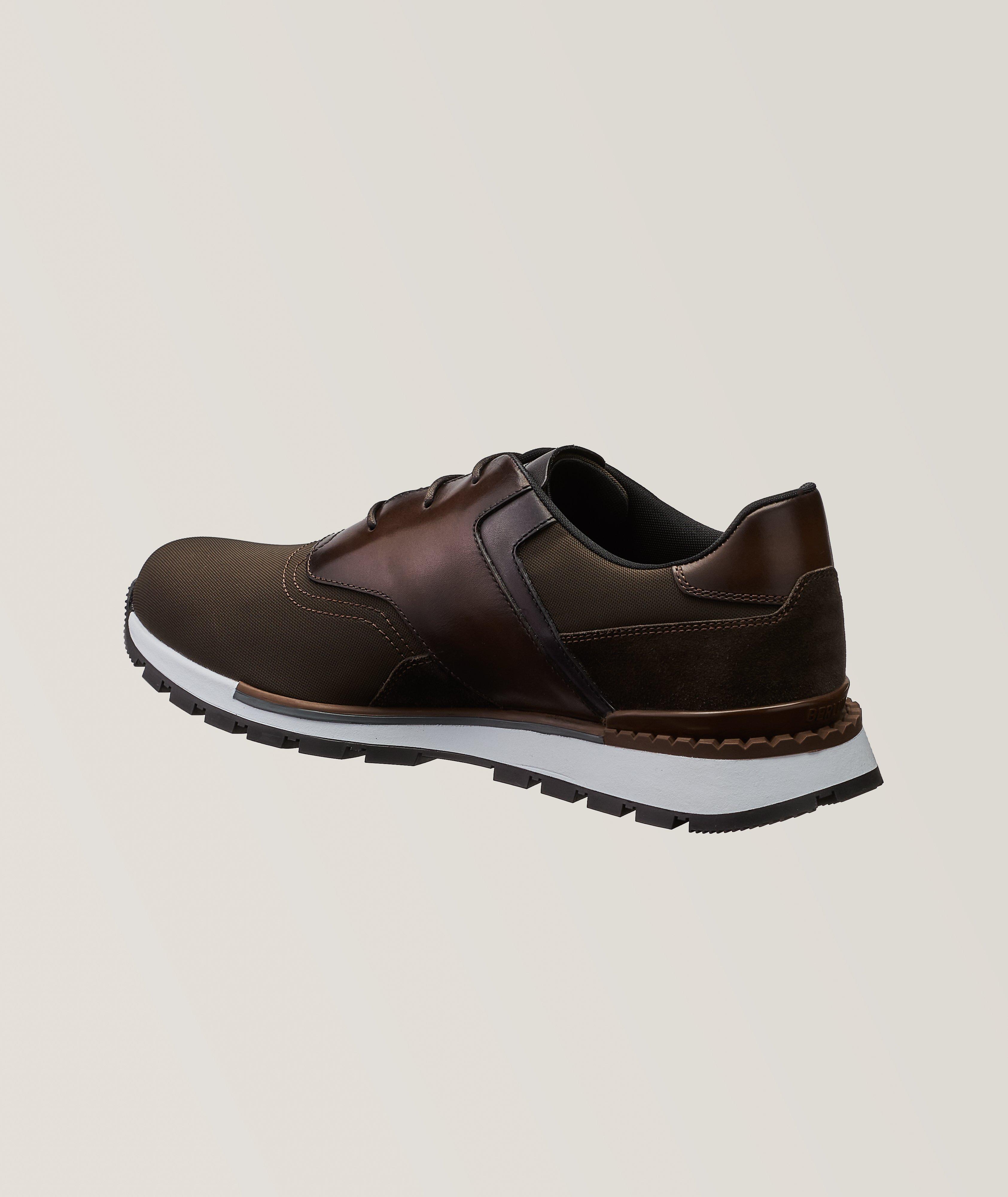 Berluti Torino Fast Track Leather Sneakers, Dress Shoes