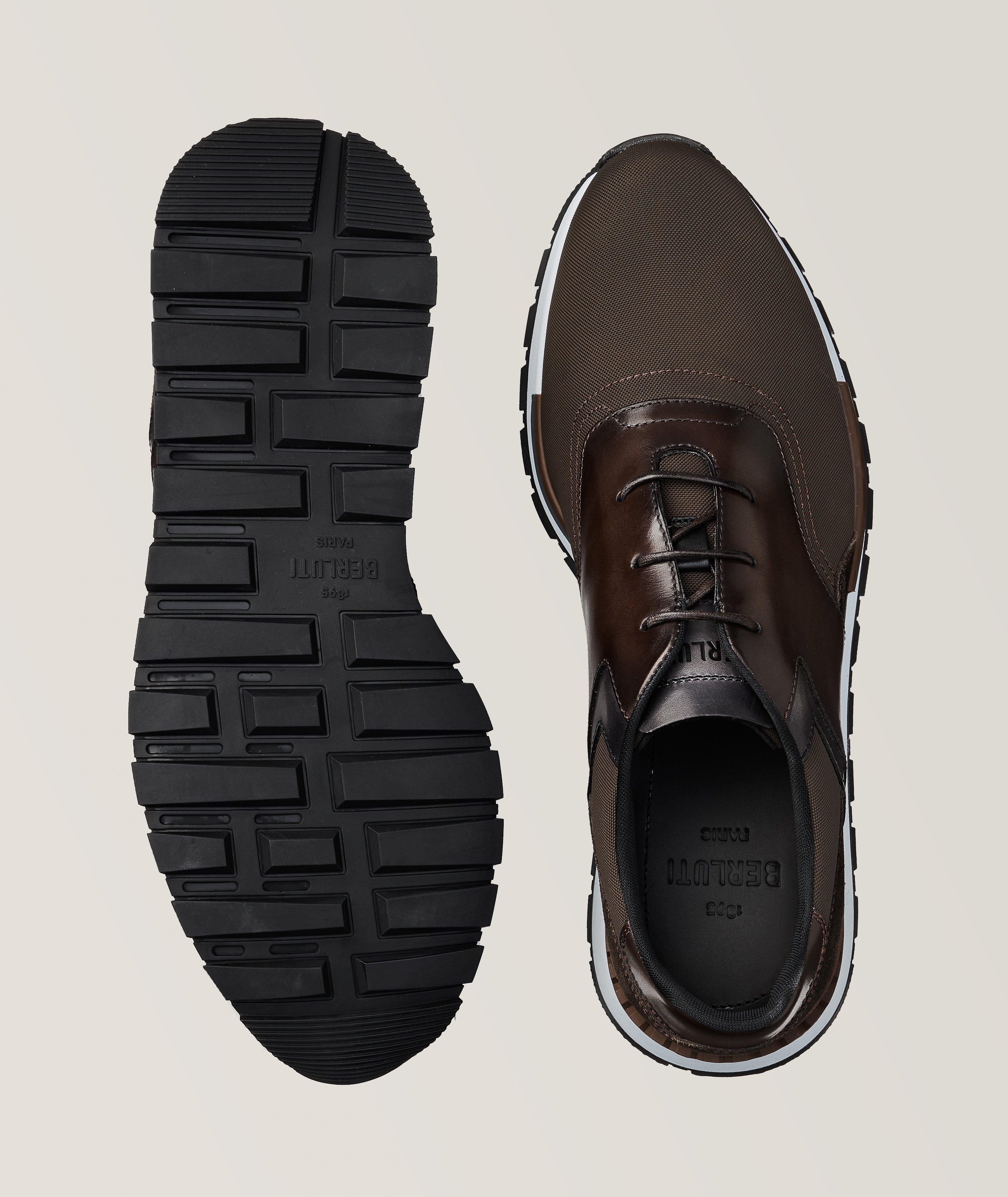 Berluti Torino Fast Track Leather Sneakers, Dress Shoes