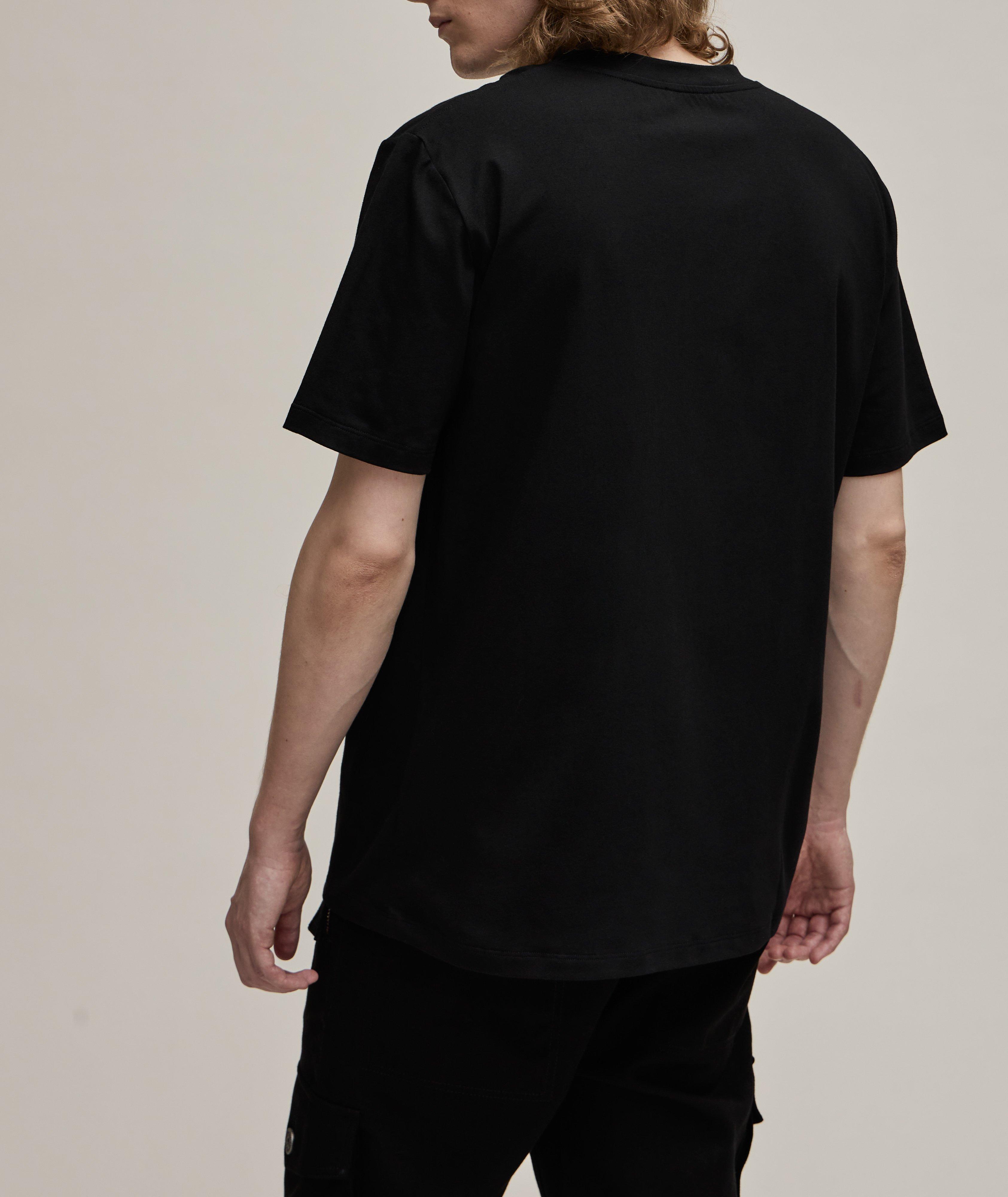Stitched Patch Logo Cotton T-Shirt image 2