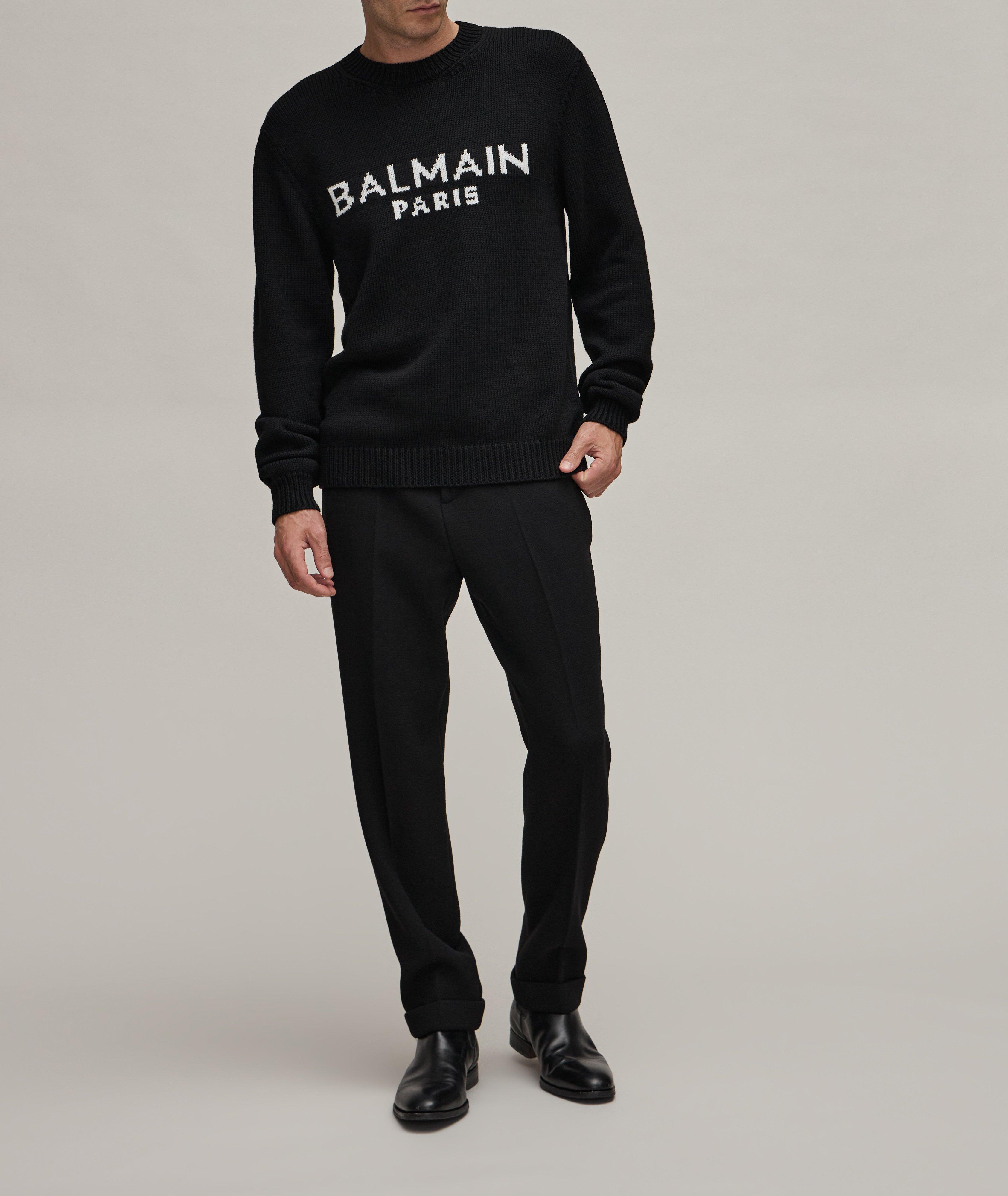 Balmain crew neck sweater sale