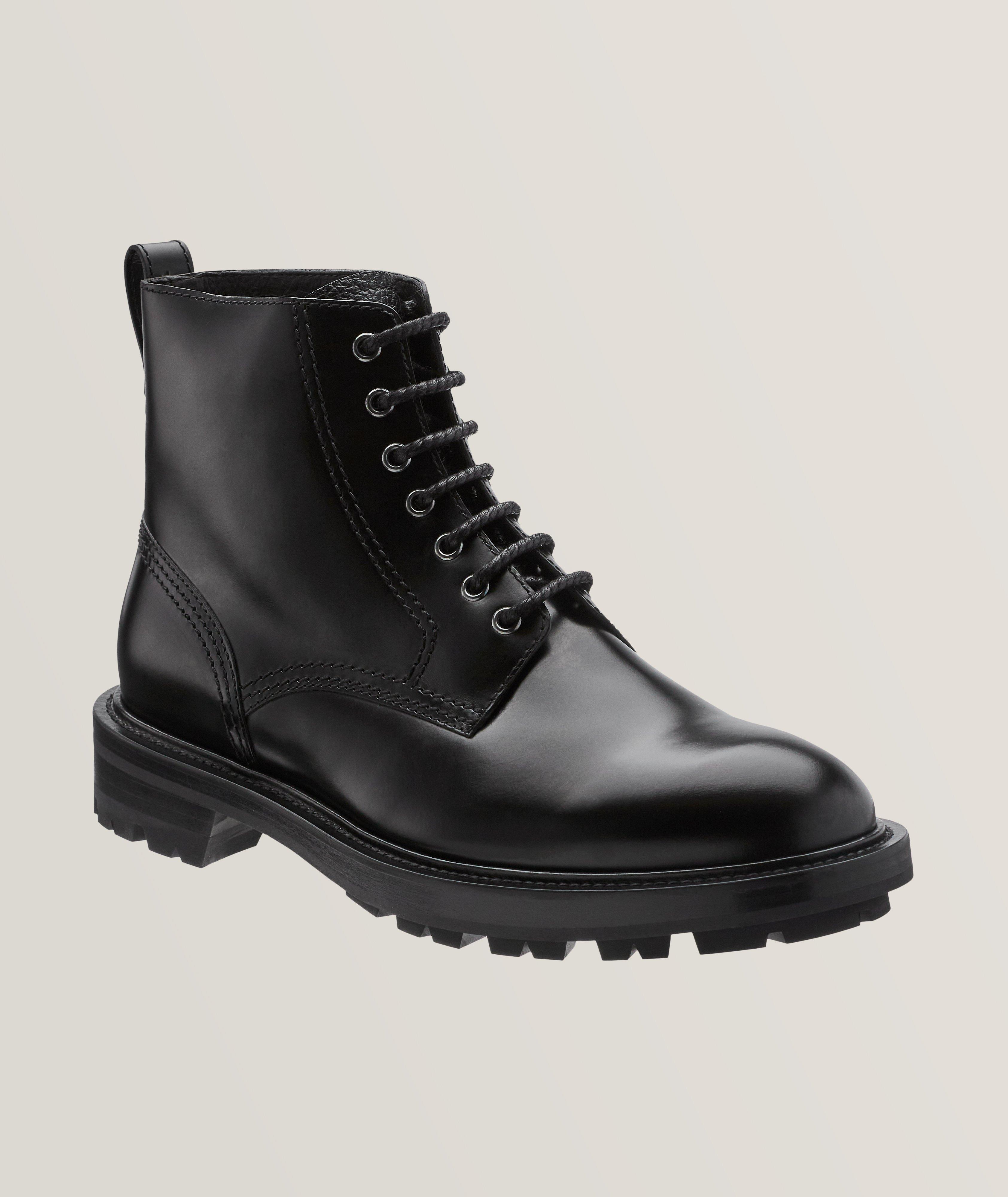 Barrett Leather Lace-Up Boots