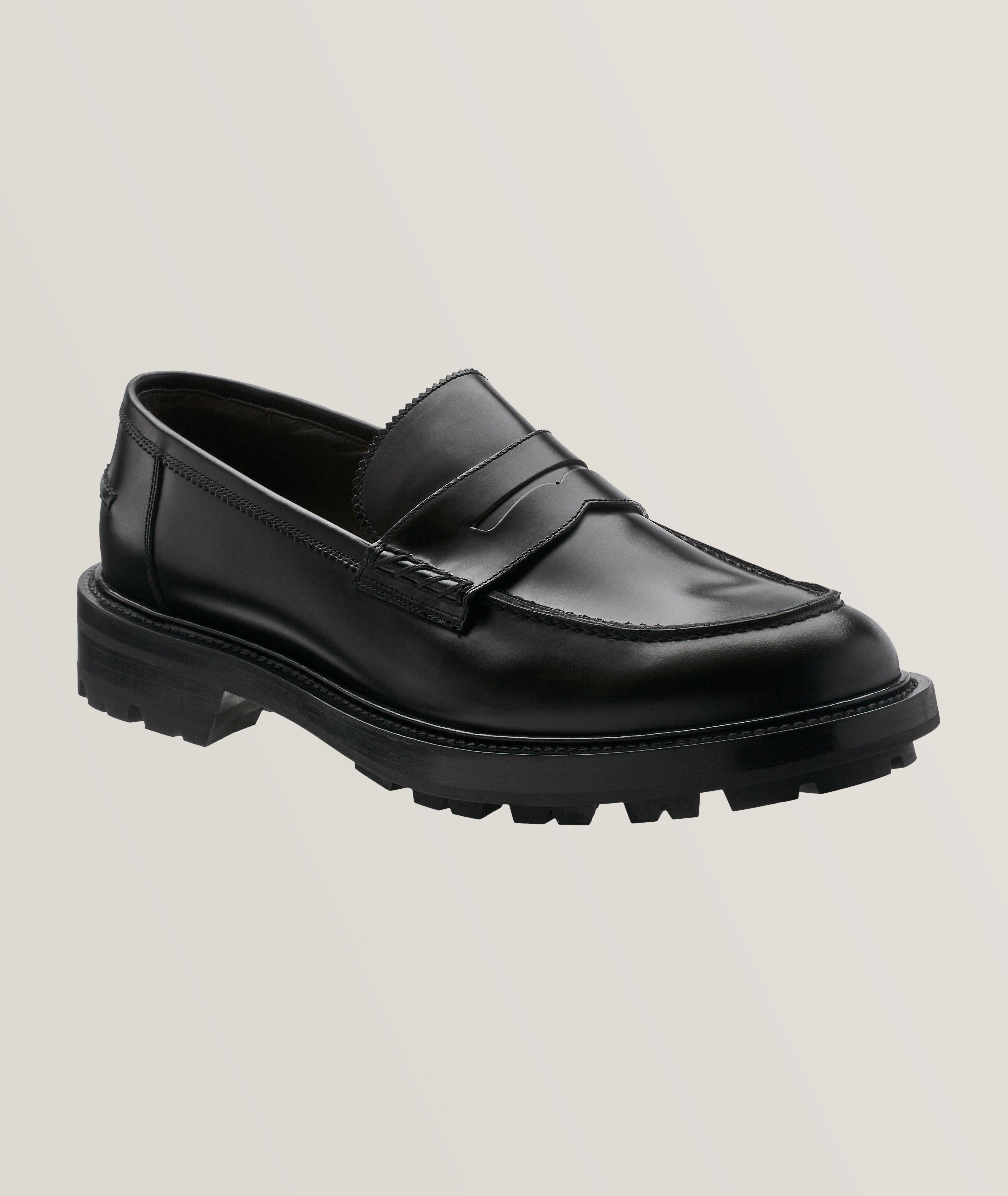 Polished Leather Penny Loafers image 0