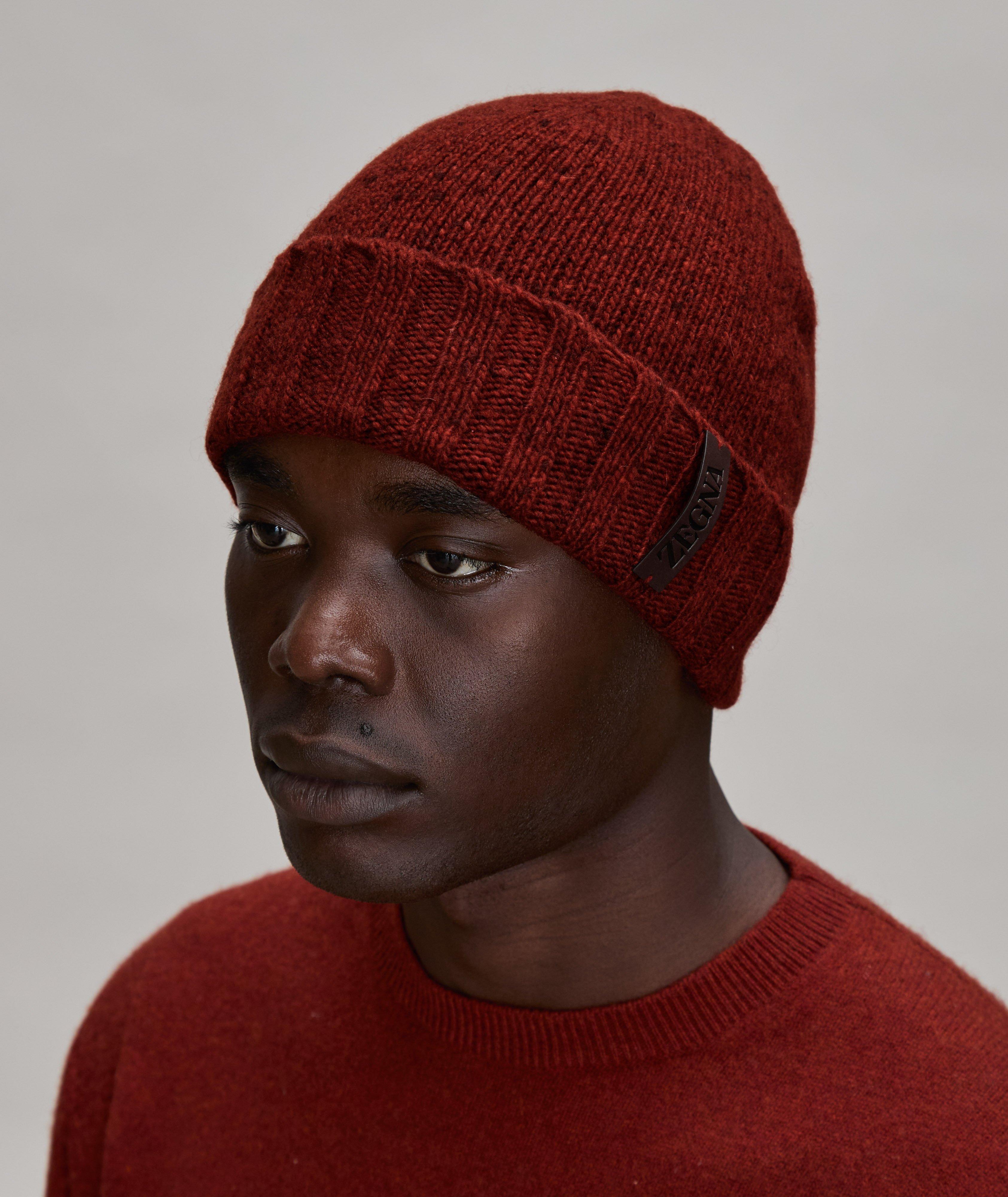 Oasi Cashmere Ribbed Beanie image 1