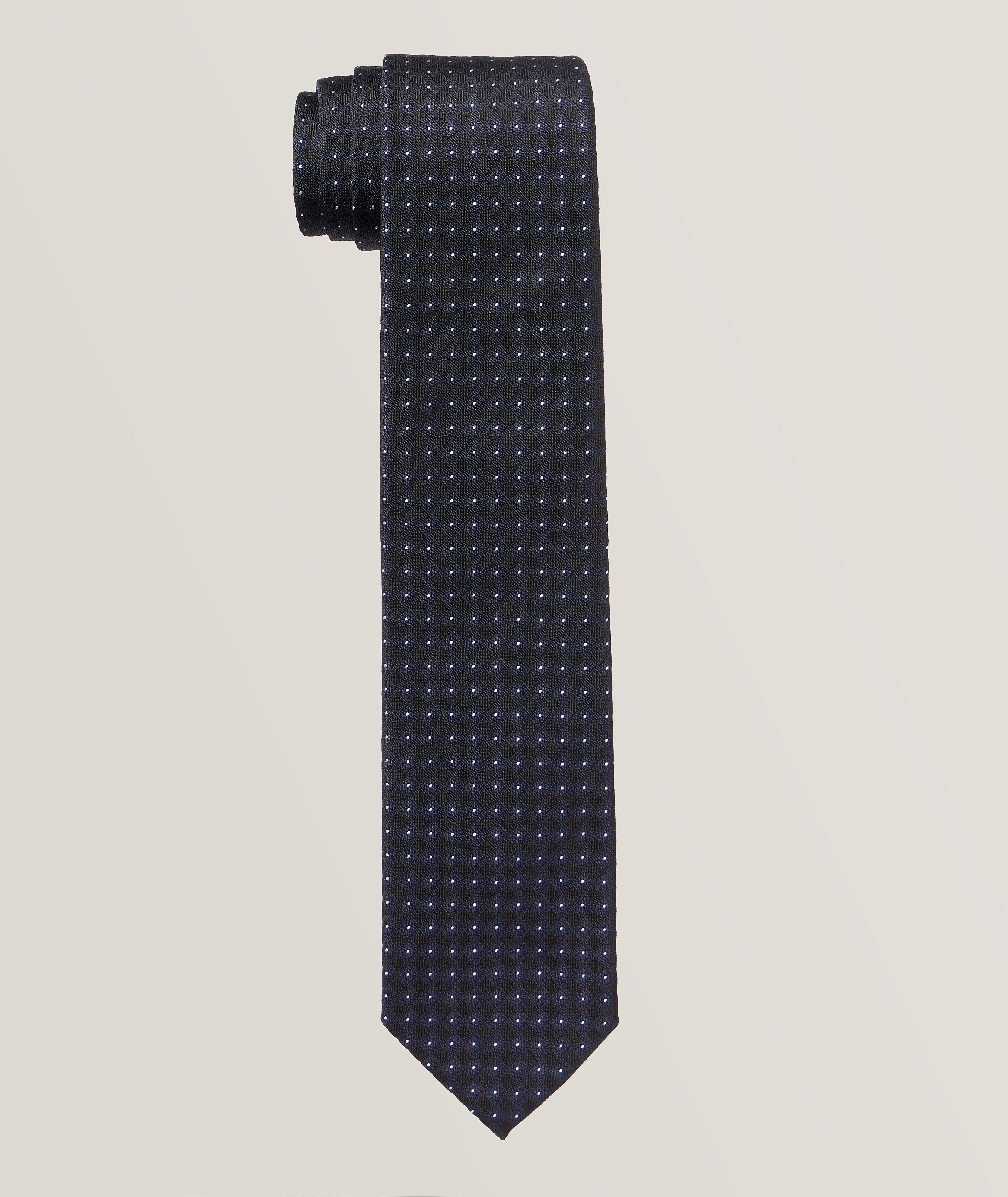 Pin Dot Silk-Cotton Tie image 0