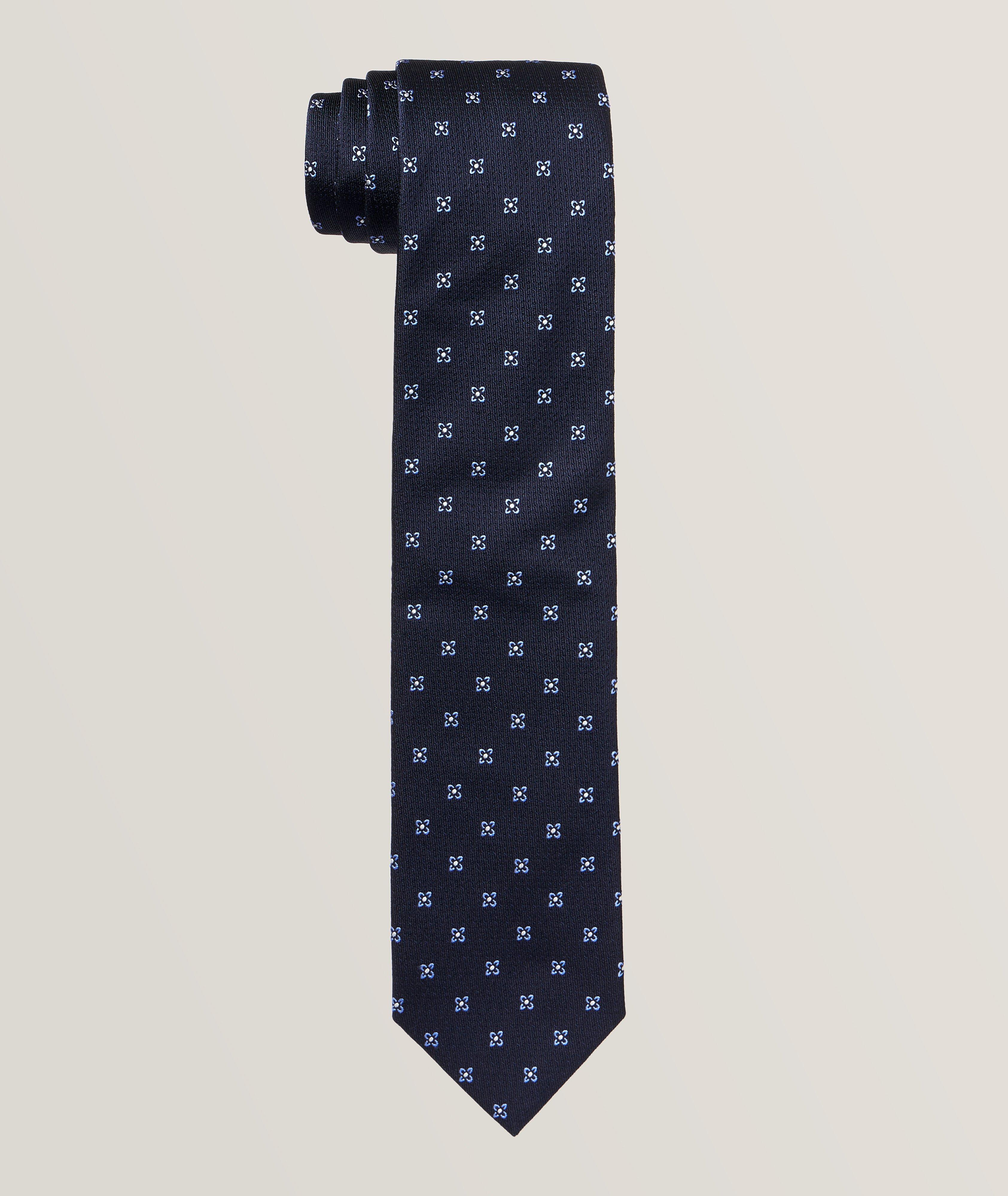 Floral Silk-Cotton Tie image 0