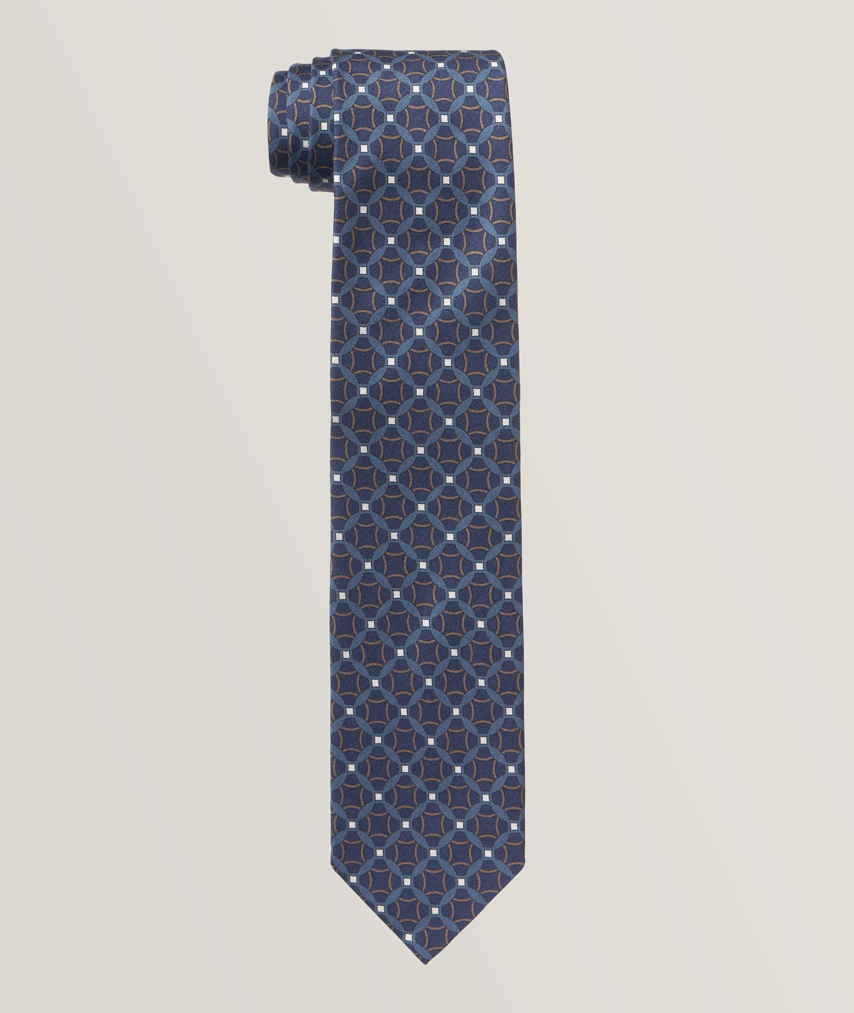 Geometric Silk Tie image 0